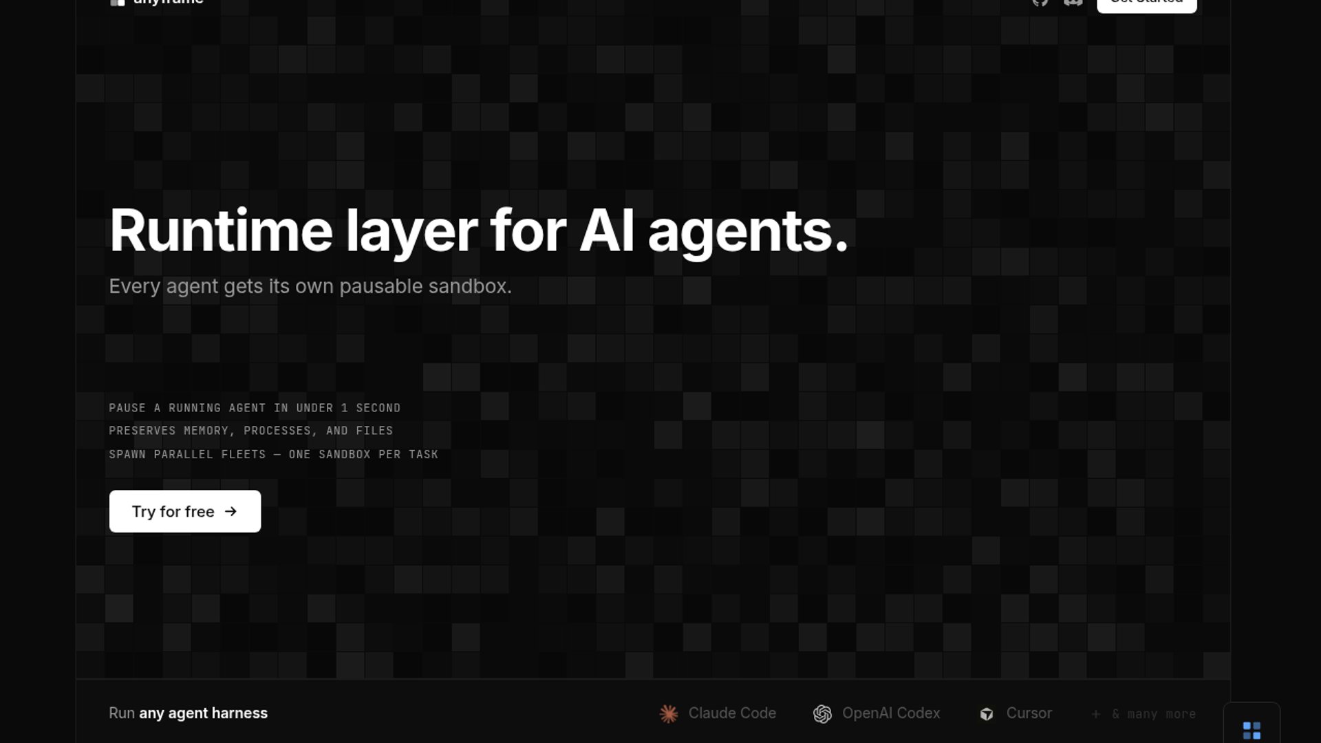 AnyFrame drops control plane for agent sandboxes