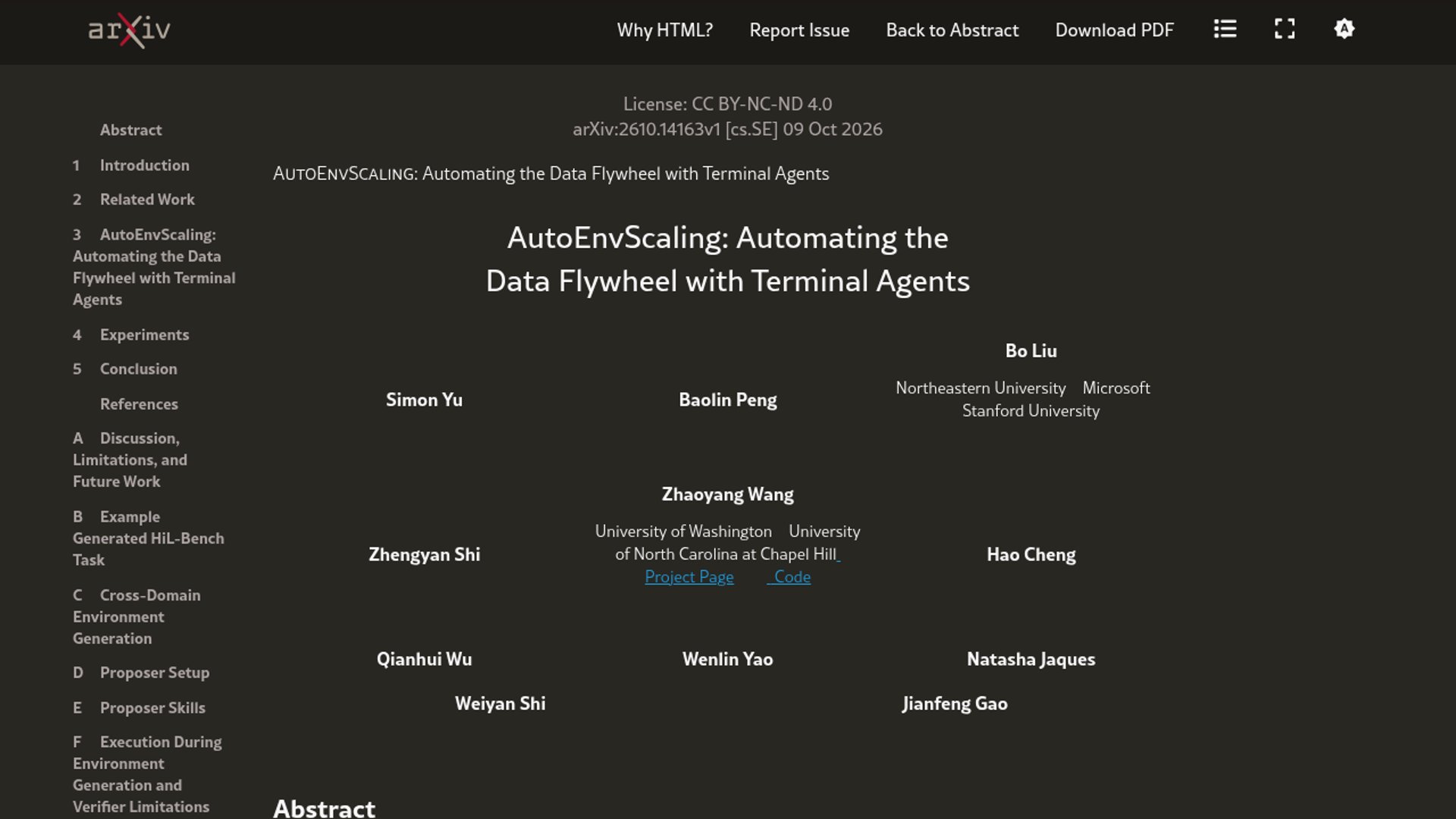 AutoEnvScaling Turns Agents Into Environment Builders