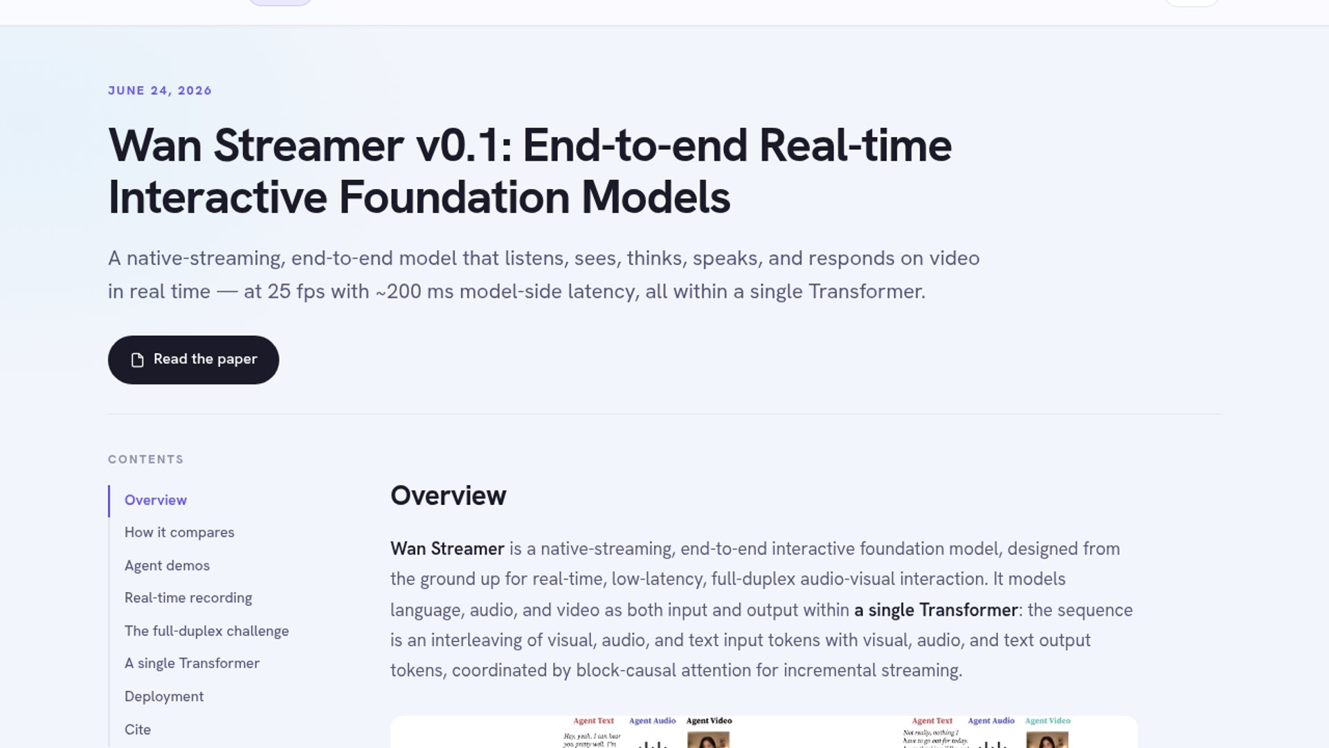 Wan-Streamer launches real-time multimodal interaction