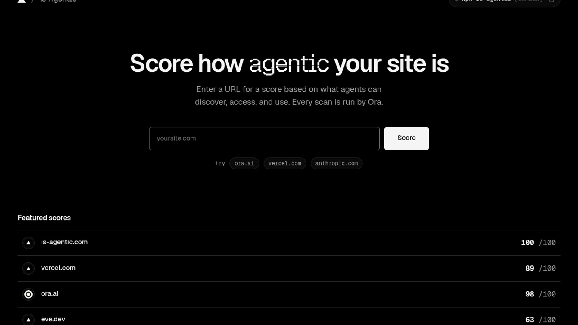 Vercel launches Is Agentic for agent-ready websites