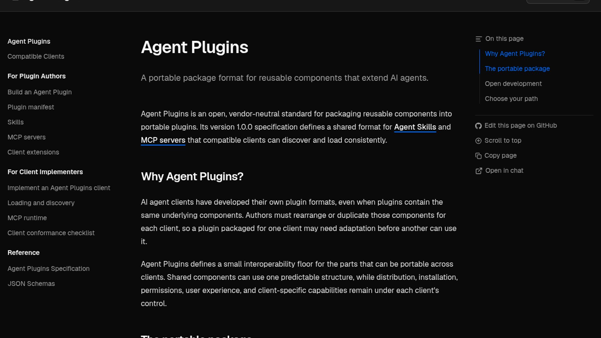 Agent Plugins standardizes portable agent packages