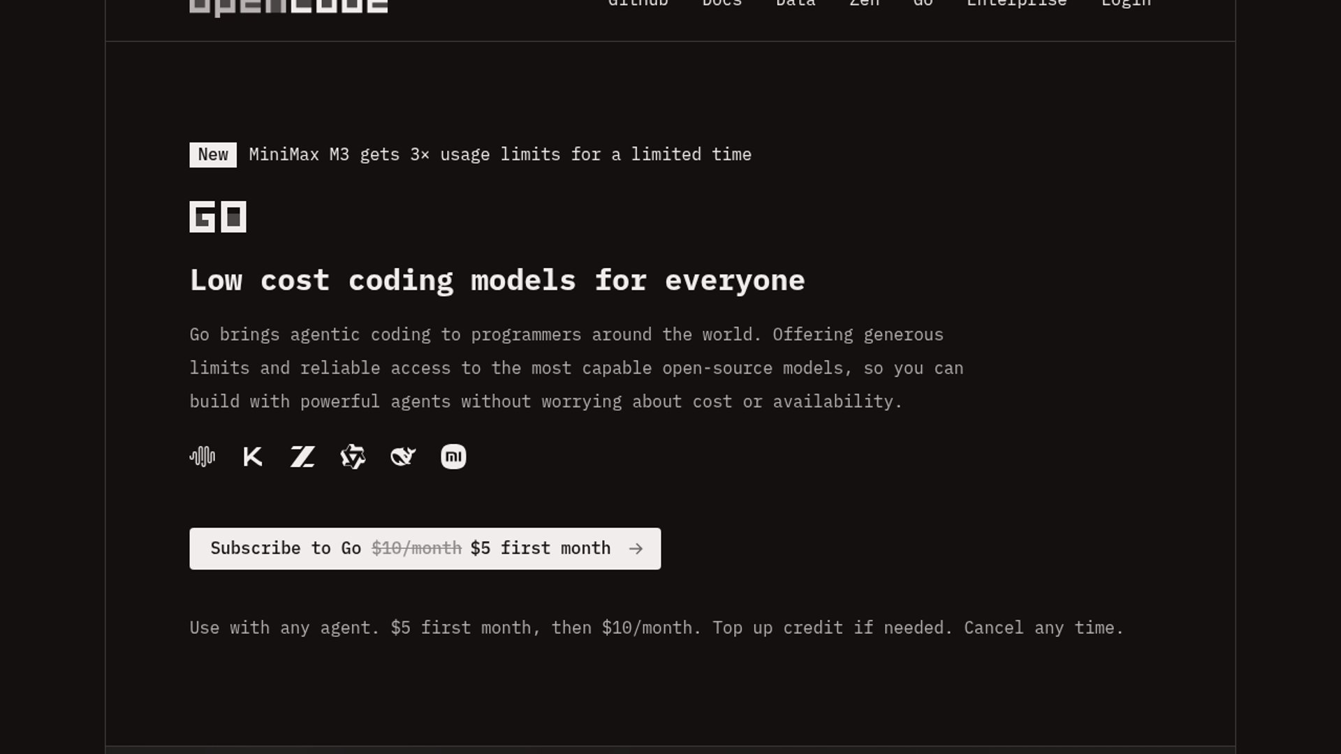 OpenCode Go adds Kimi 2.7 Code