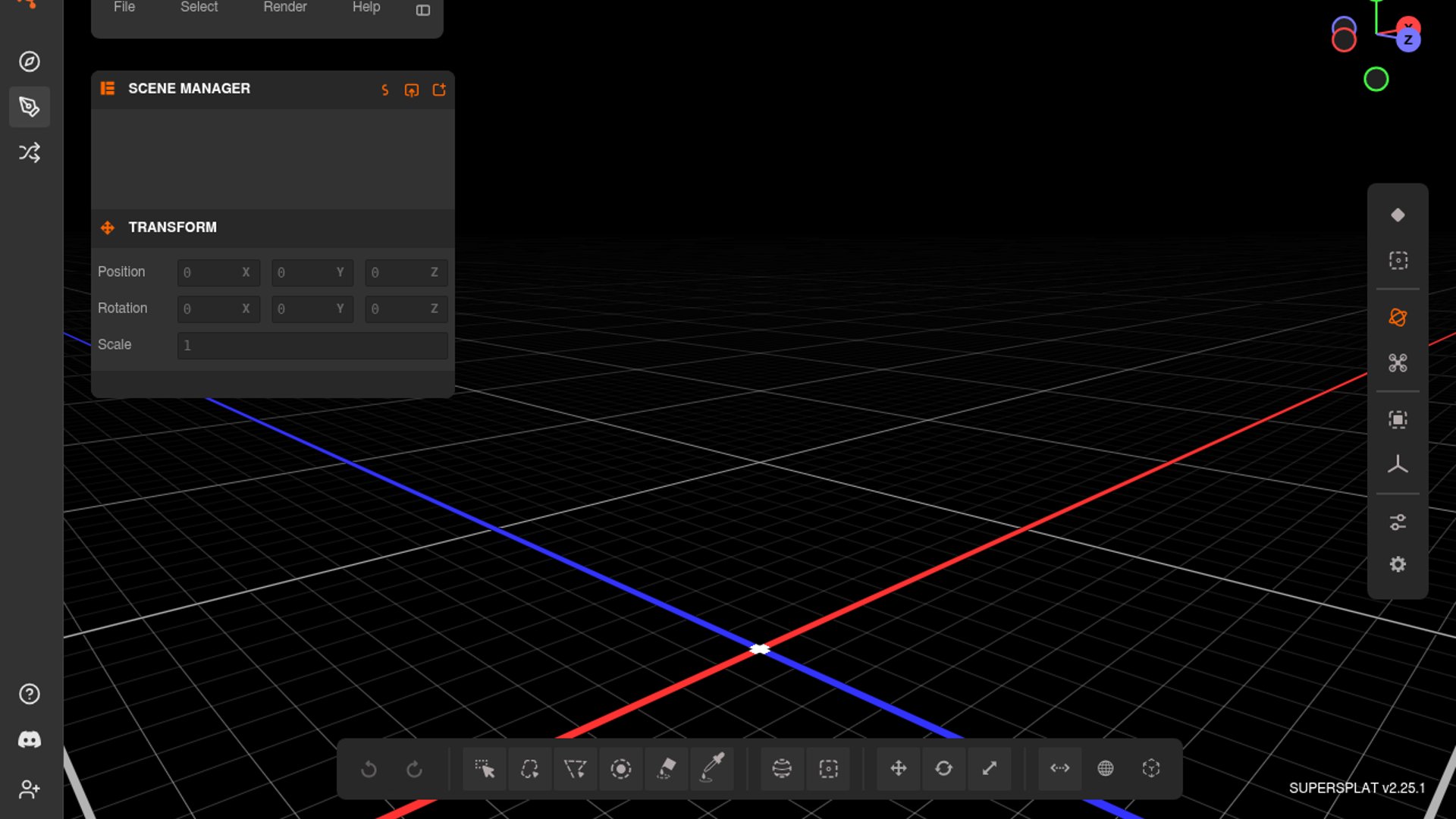 SuperSplat v2.25.1 tightens orientation handling