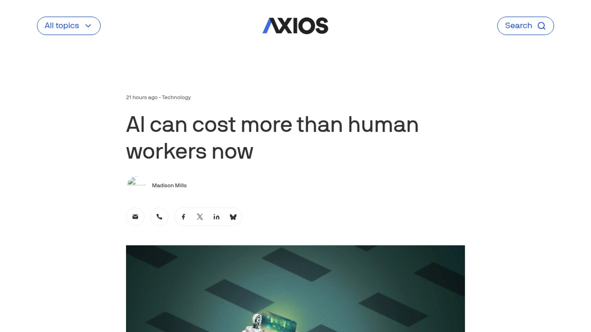 AI compute costs top human salaries