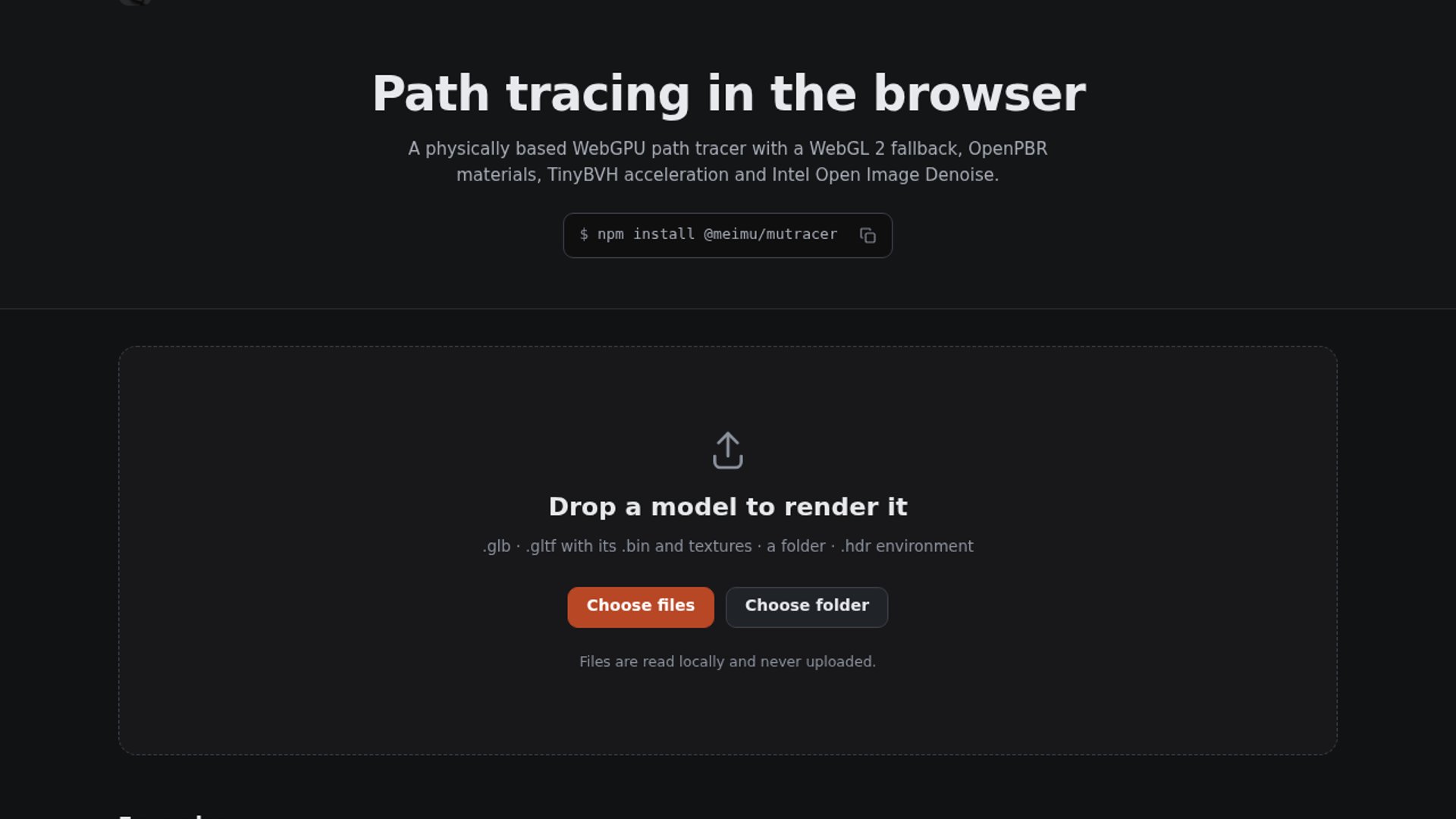 MuTracer 0.1 Launches Browser Path Tracing