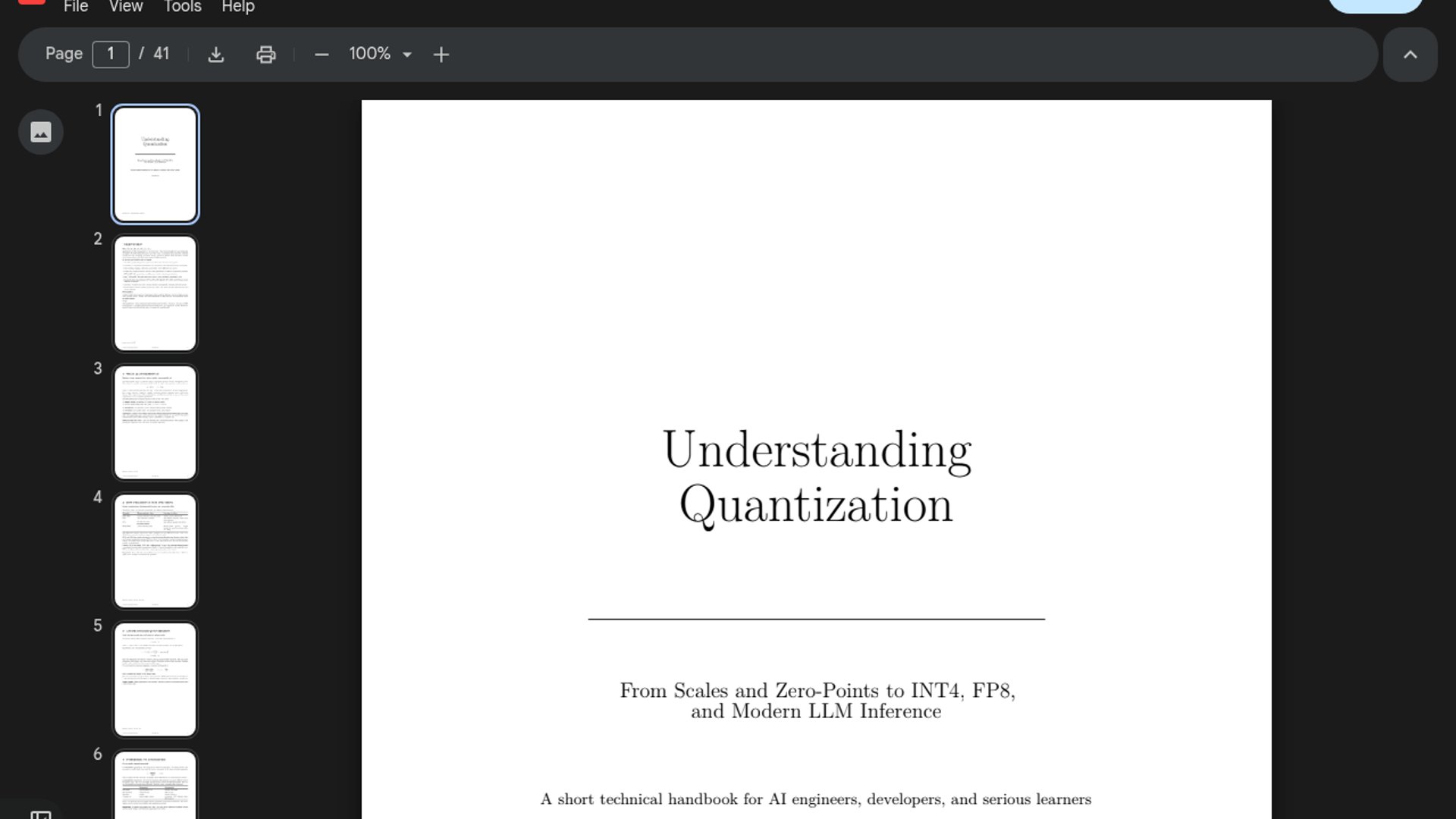 Quantization Handbook Demystifies Low-Bit Inference