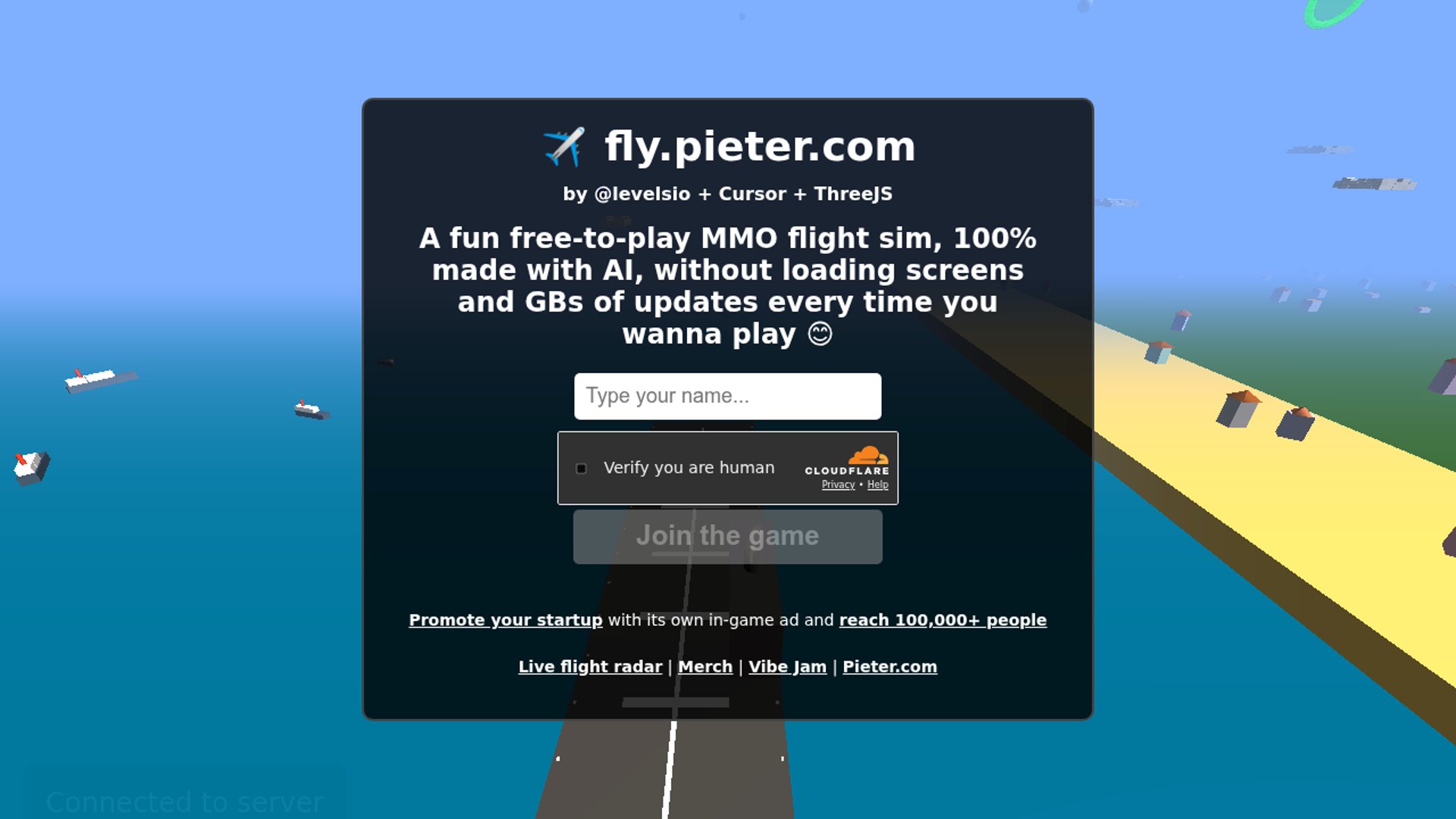 Fly Pieter turns browser sim business