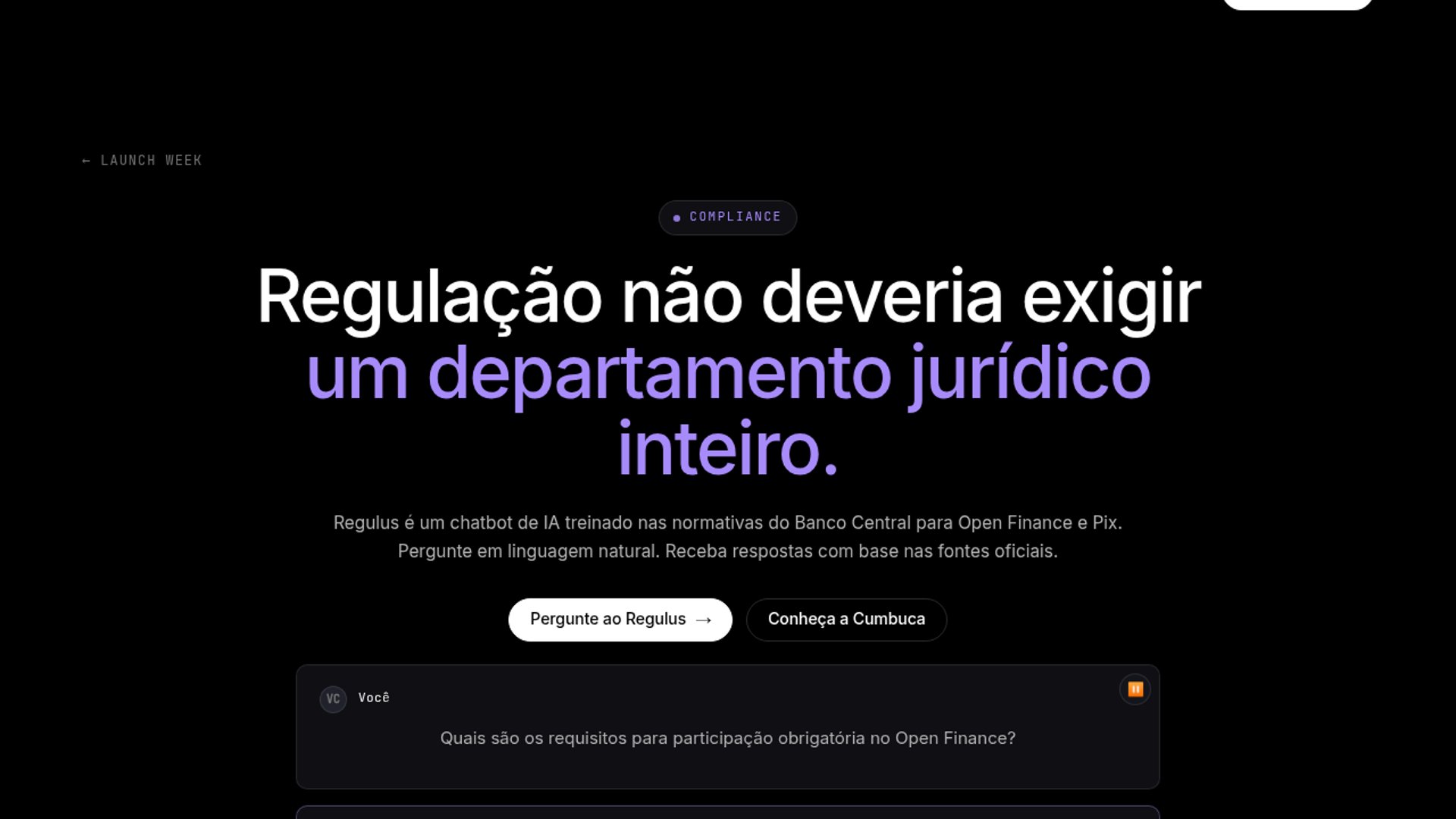 Cumbuca's Regulus targets Pix, Open Finance compliance
