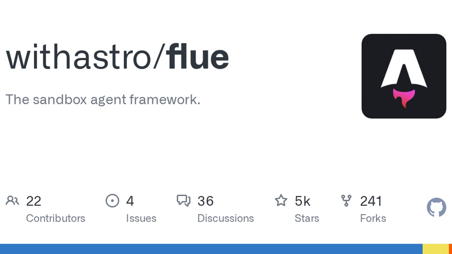 The creators of Astro have launched Flue, an open-source sandbox agent framework for building, testing, and safely executing AI agents in TypeScript.