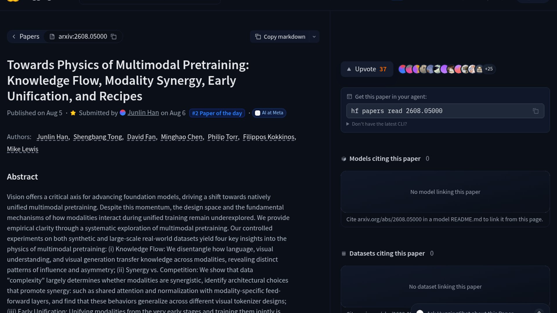 Paper maps mechanics of multimodal pretraining
