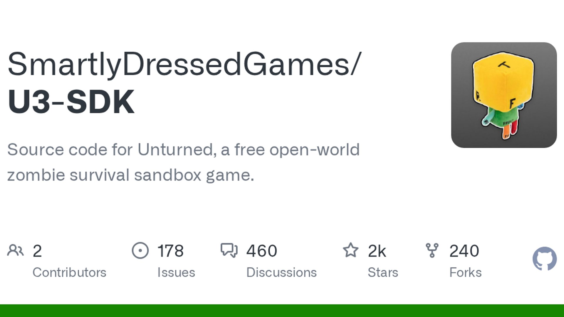 Smartly Dressed Games drops Unturned source code