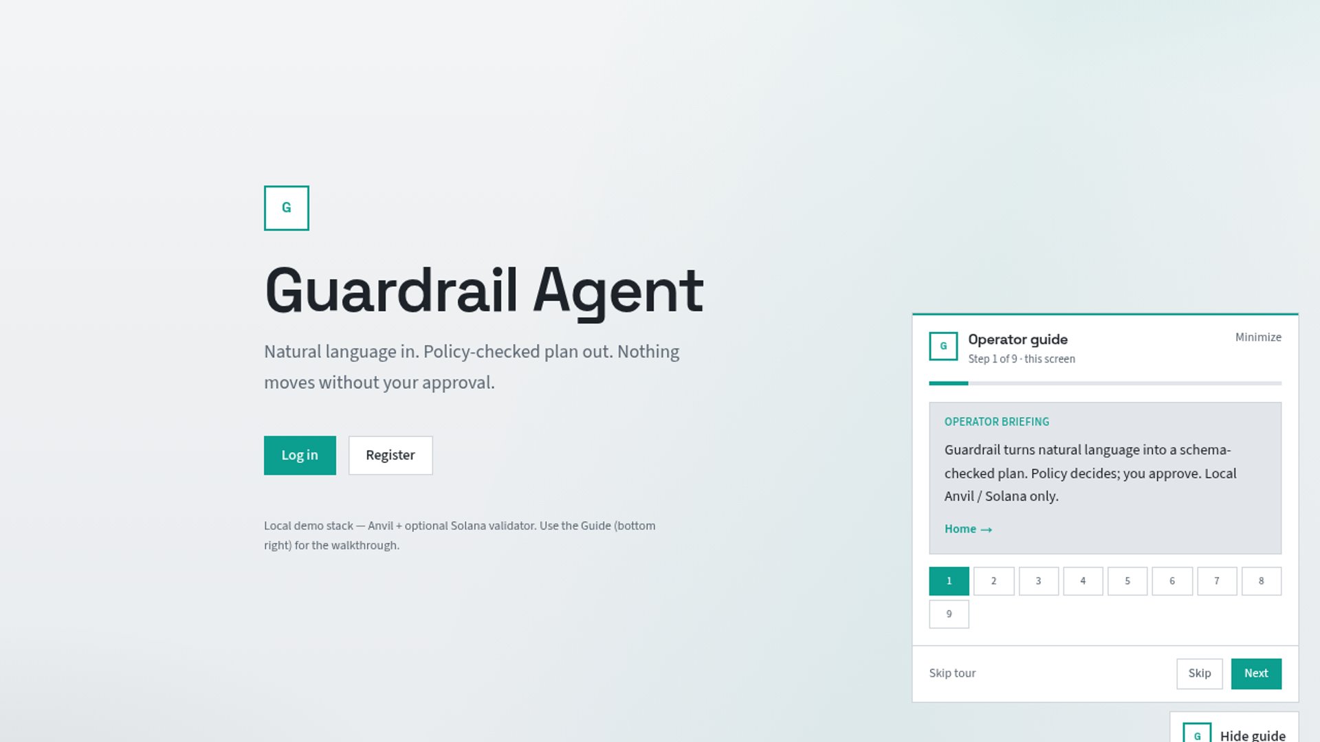 Guardrail Agent rejects malicious AI wallet transactions
