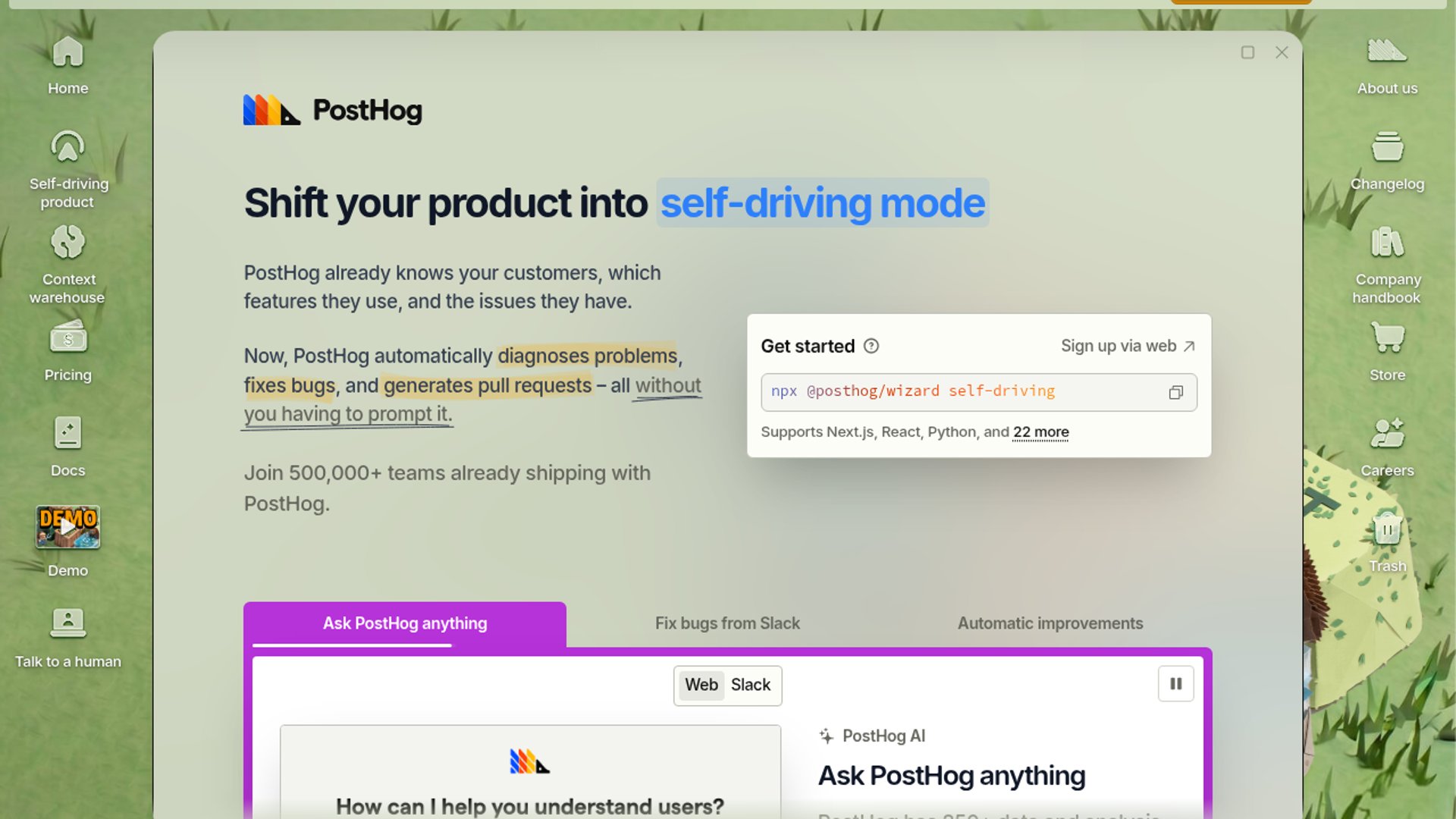 PostHog Turns Signup Drop-Off Into Outreach