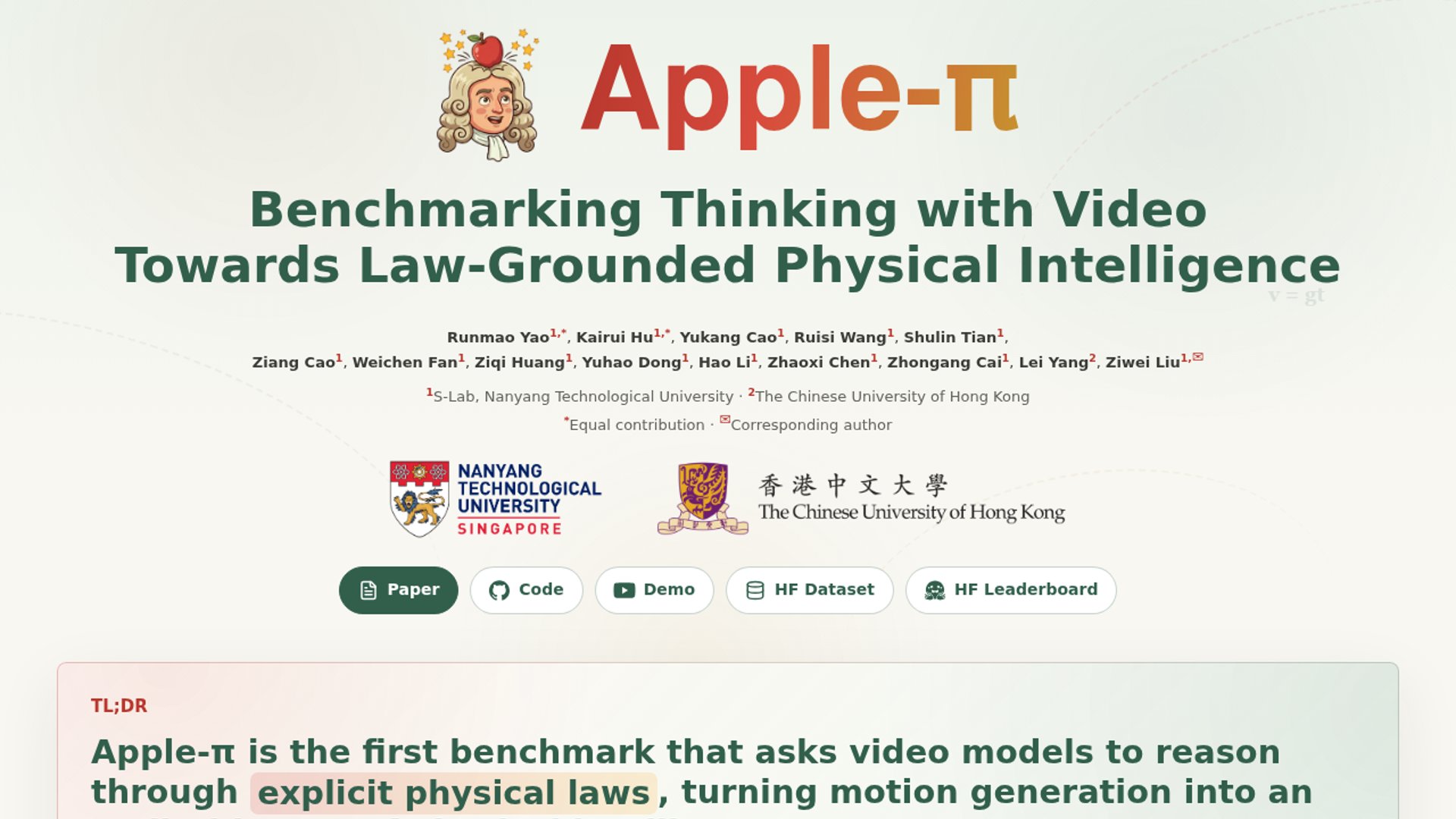 Apple-π benchmarks physical reasoning in video AI