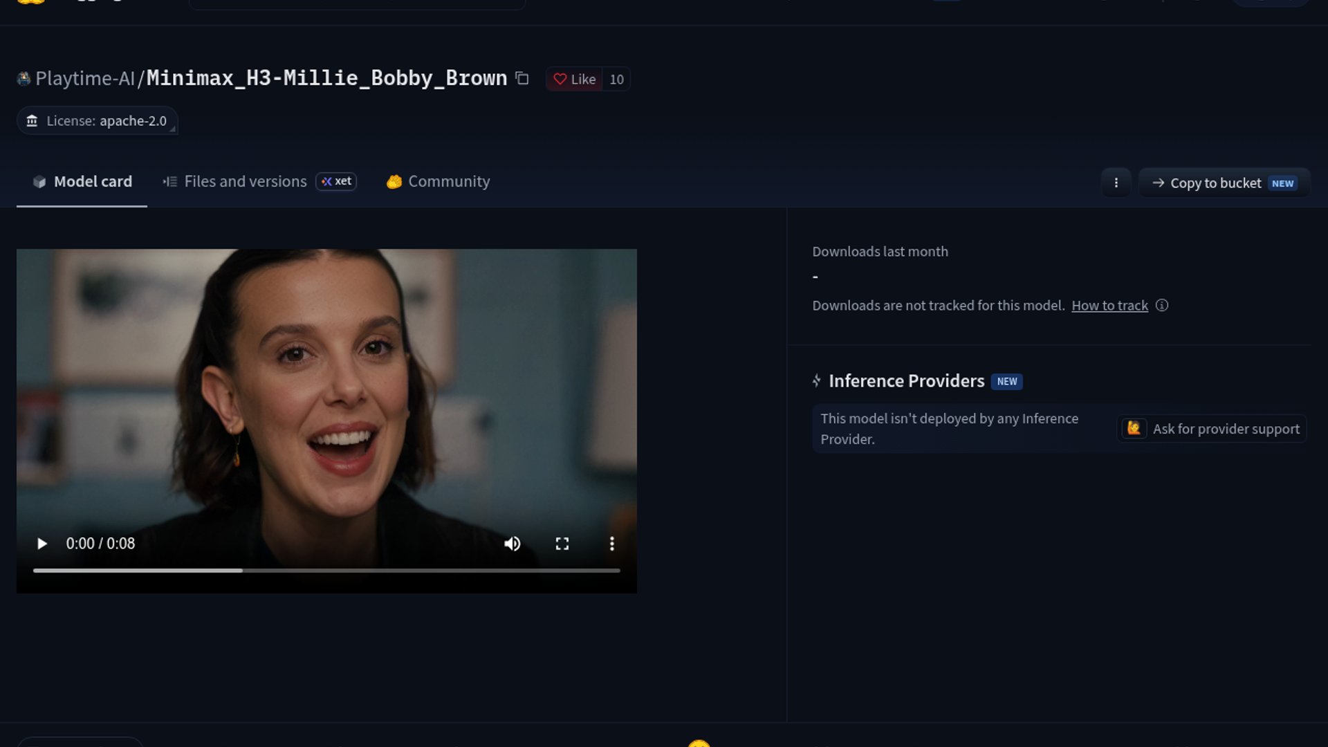 MiniMax H3 LoRA Recreates Millie Bobby Brown
