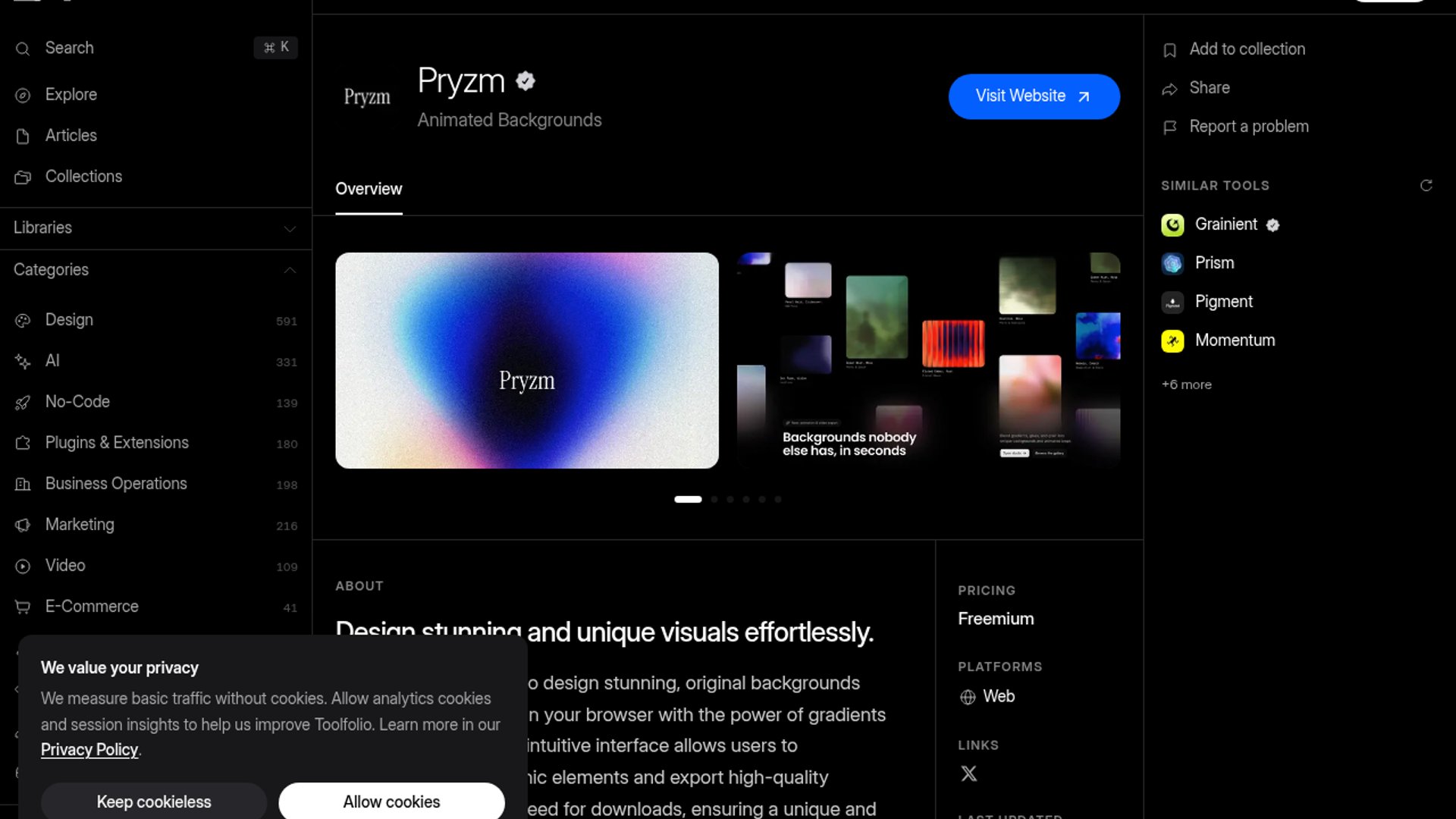 Pryzm launches node editor for web backgrounds