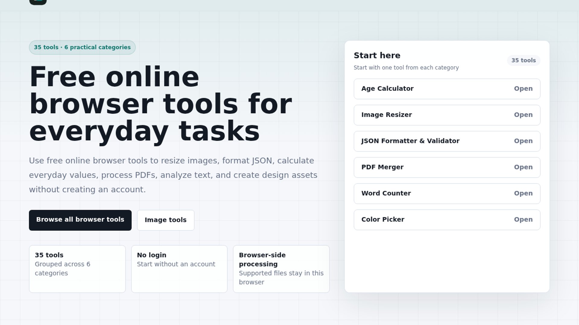 Free AI Tools launches browser utility suite