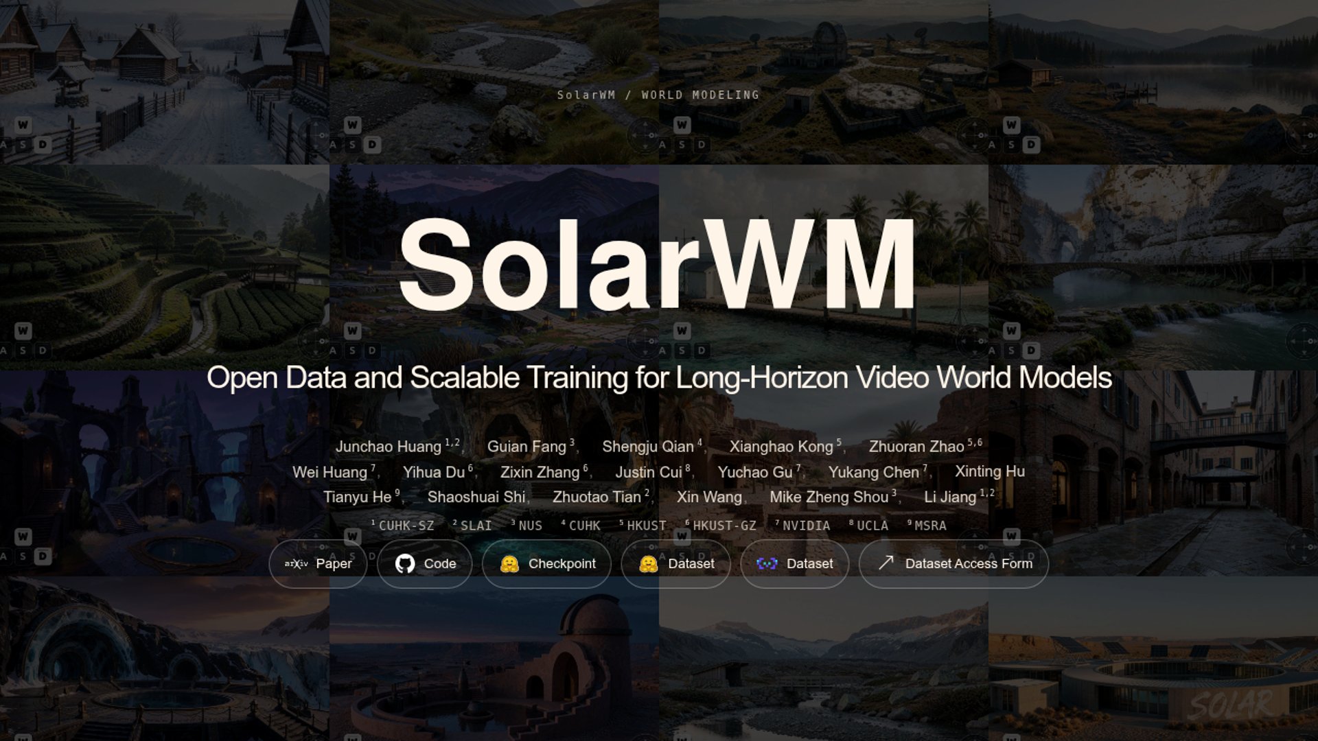 SolarWM opens long-horizon video worlds
