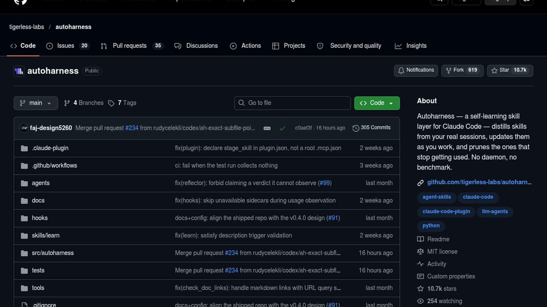 Autoharness Turns Corrections Into Skills