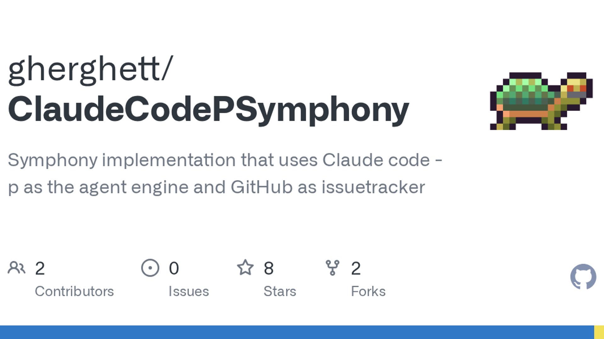 ClaudeCodePSymphony adapts Symphony for Claude Code
