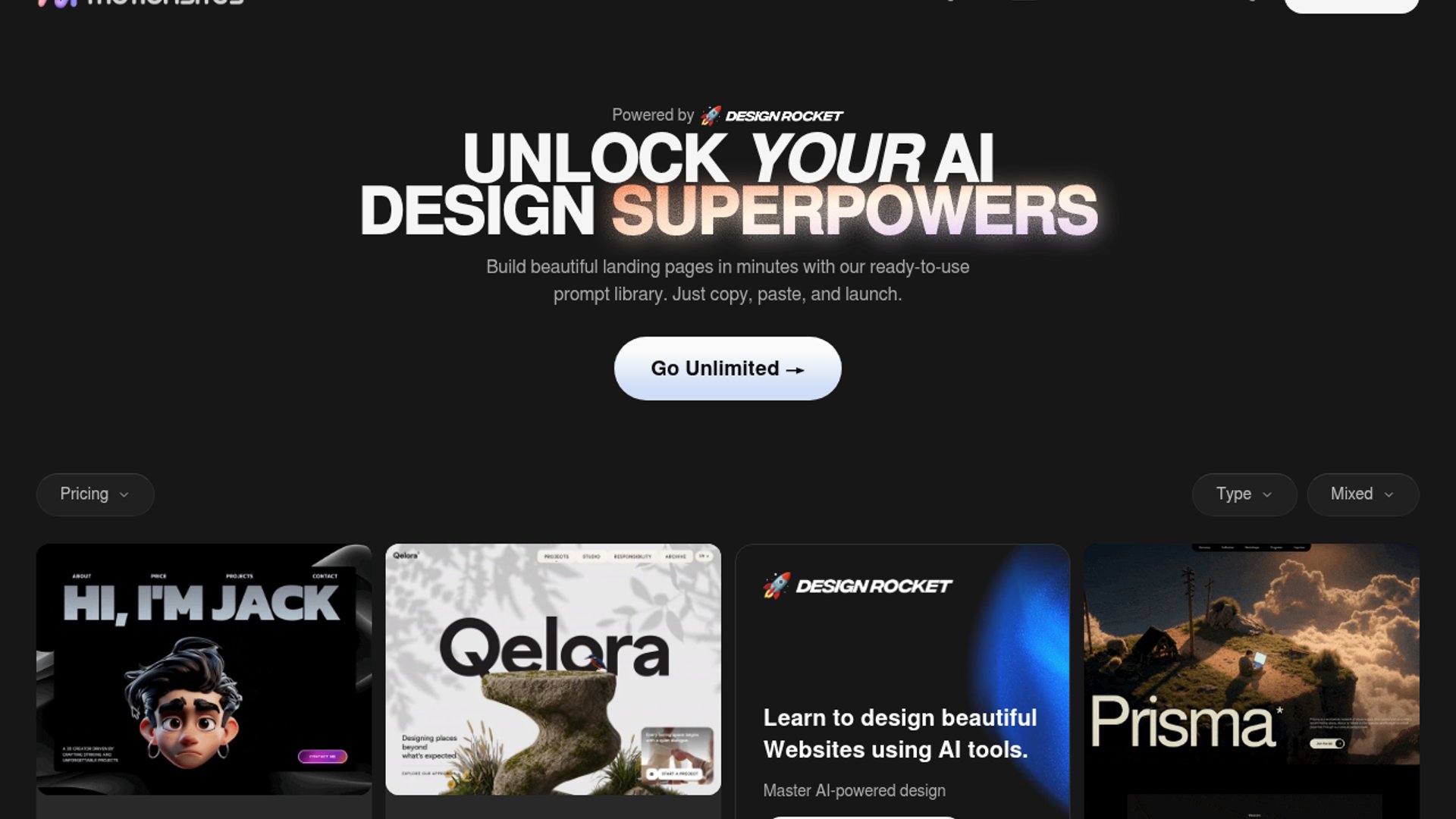 MotionSites prompts enable premium AI-generated landing pages