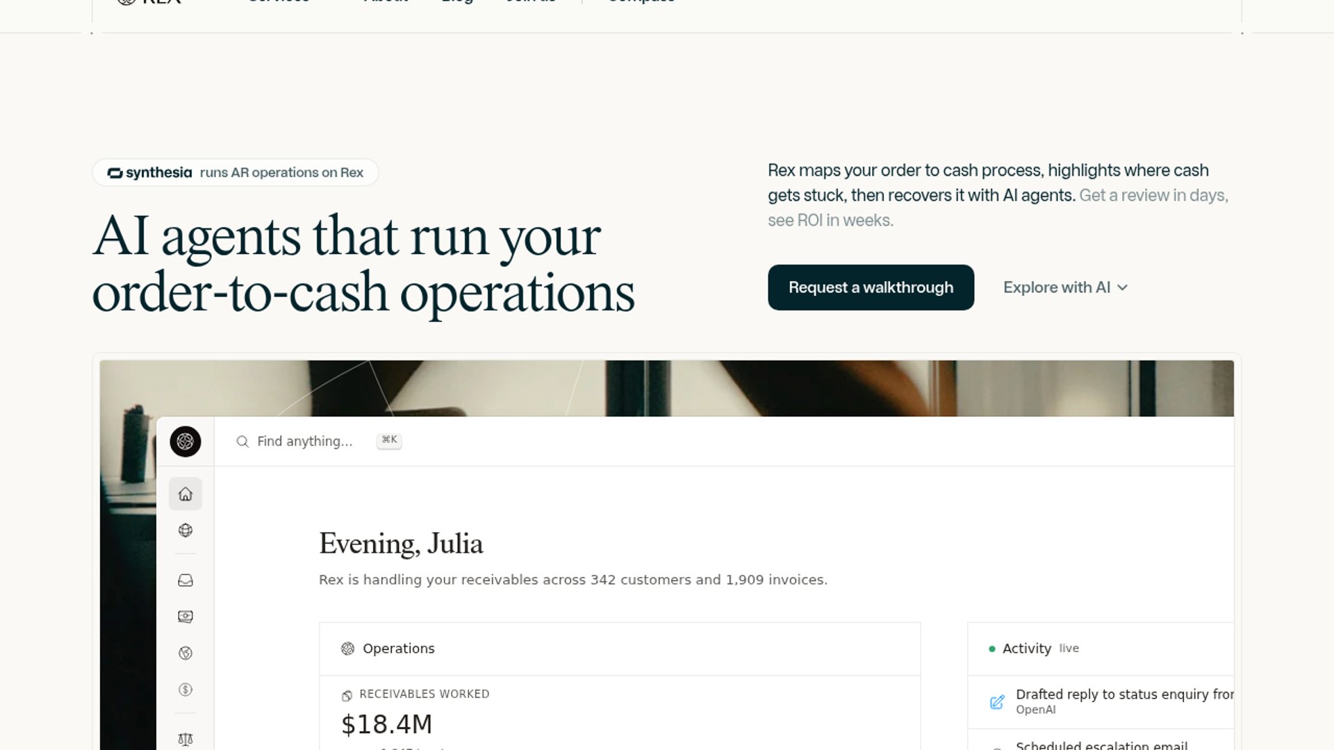 Rex launches AI order-to-cash agents