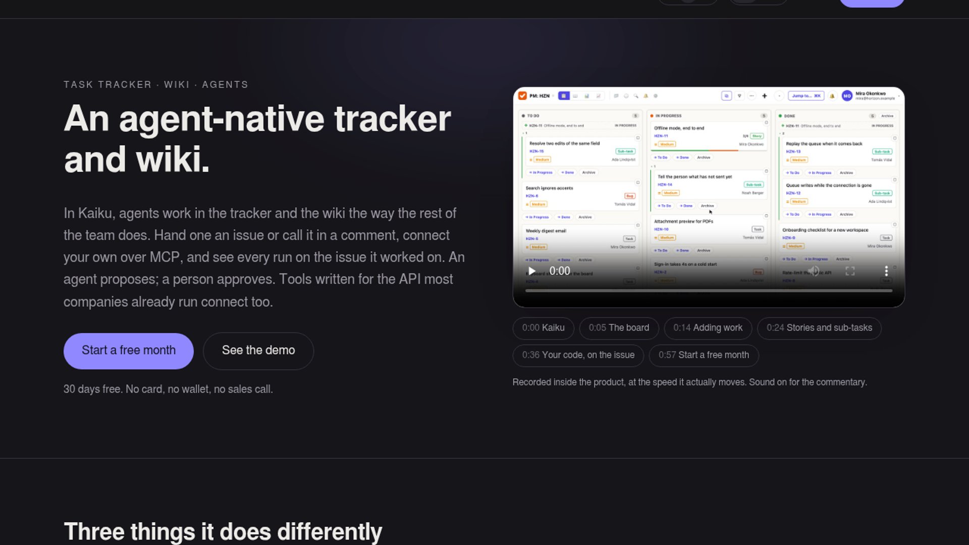 Kaiku launches an agent-native task tracker and wiki with wire-level compatibility for existing corporate tracker APIs and native MCP integration.
