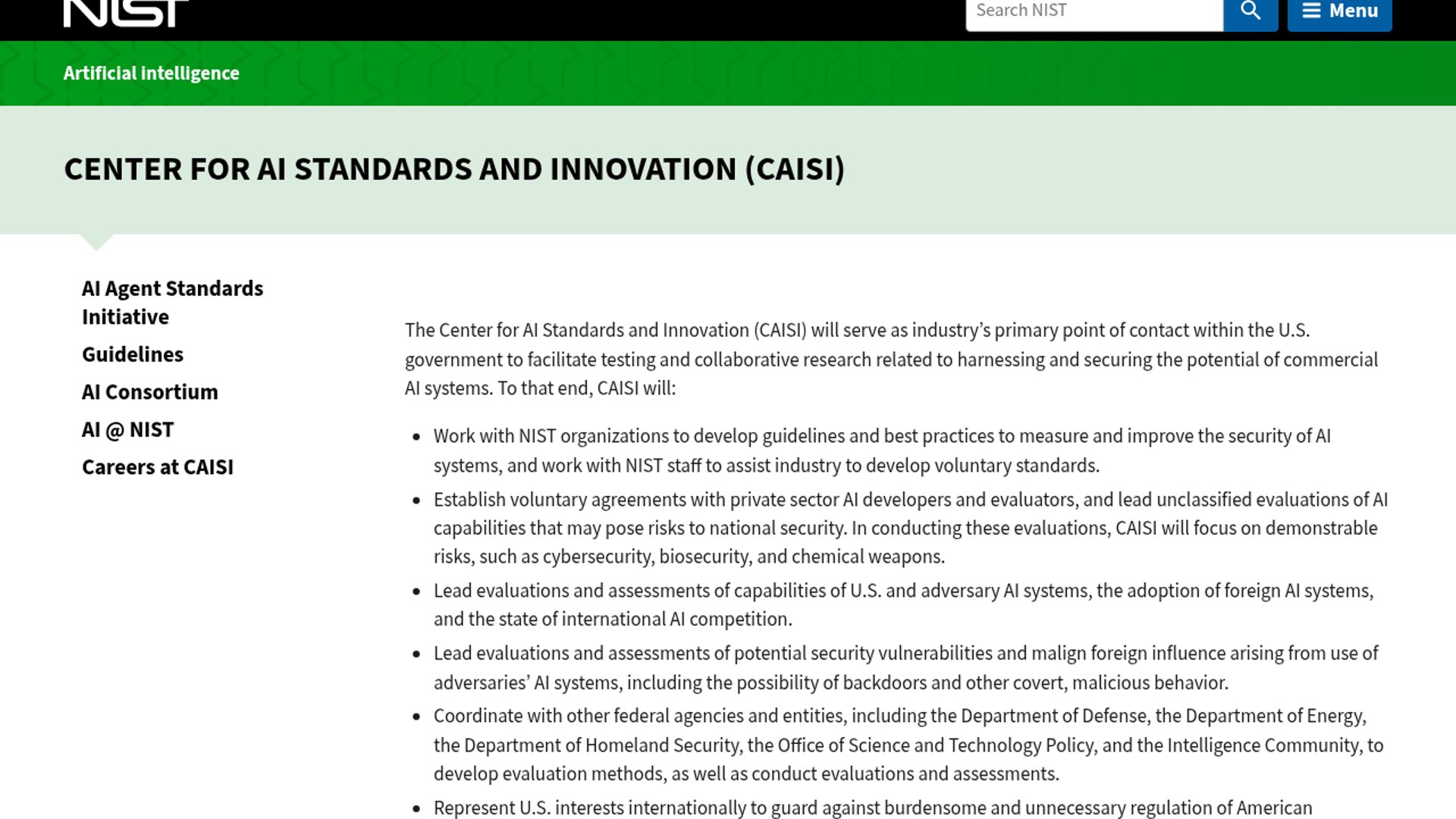 CAISI expands pre-release AI testing