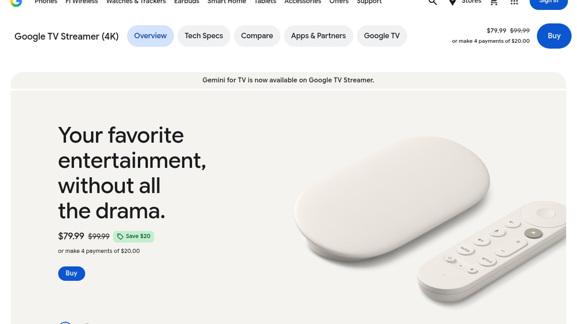 Google introduces the Google TV Streamer with Gemini integration to offer personalized content recommendations and replace Chromecast.