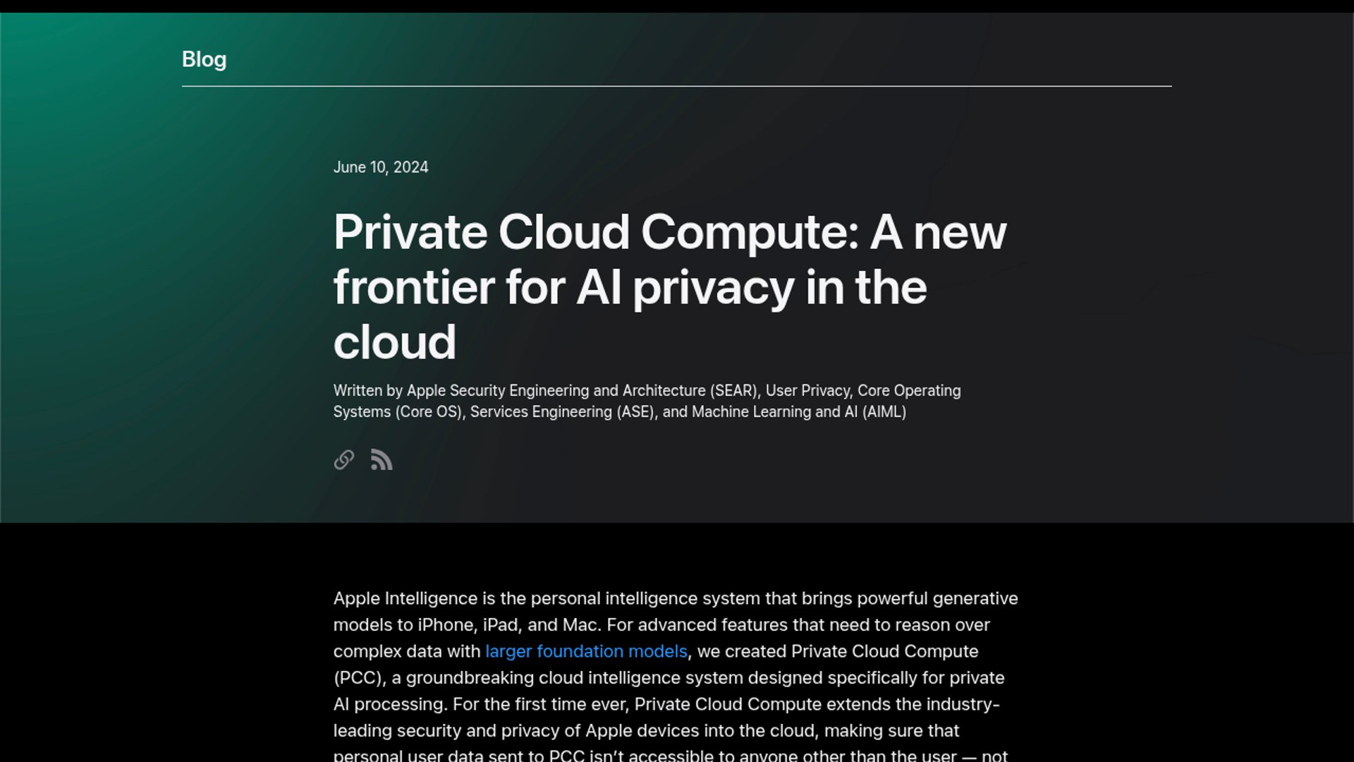 Apple offers free Private Cloud Compute access