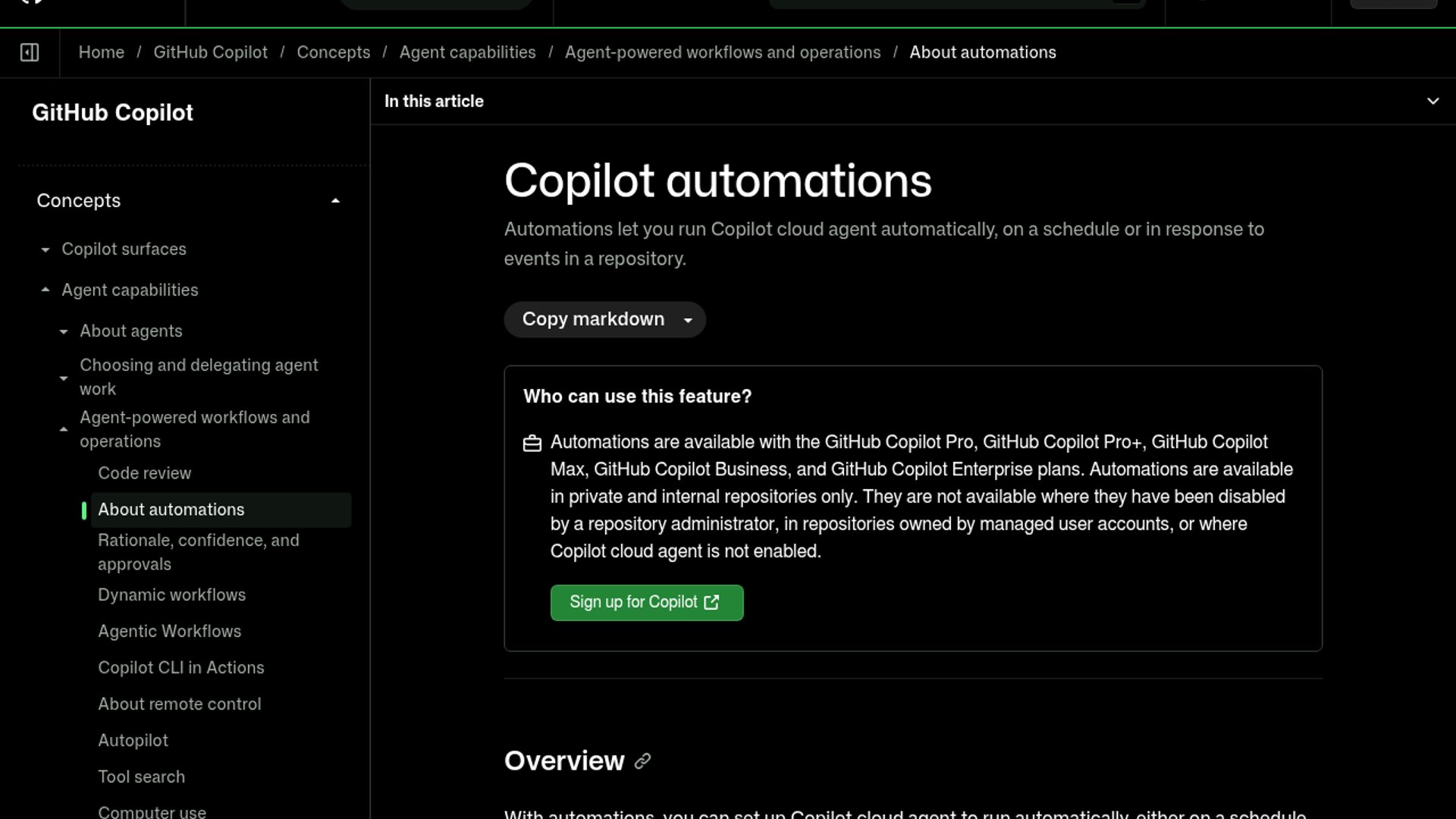 GitHub Copilot Automations Schedule Agent Work