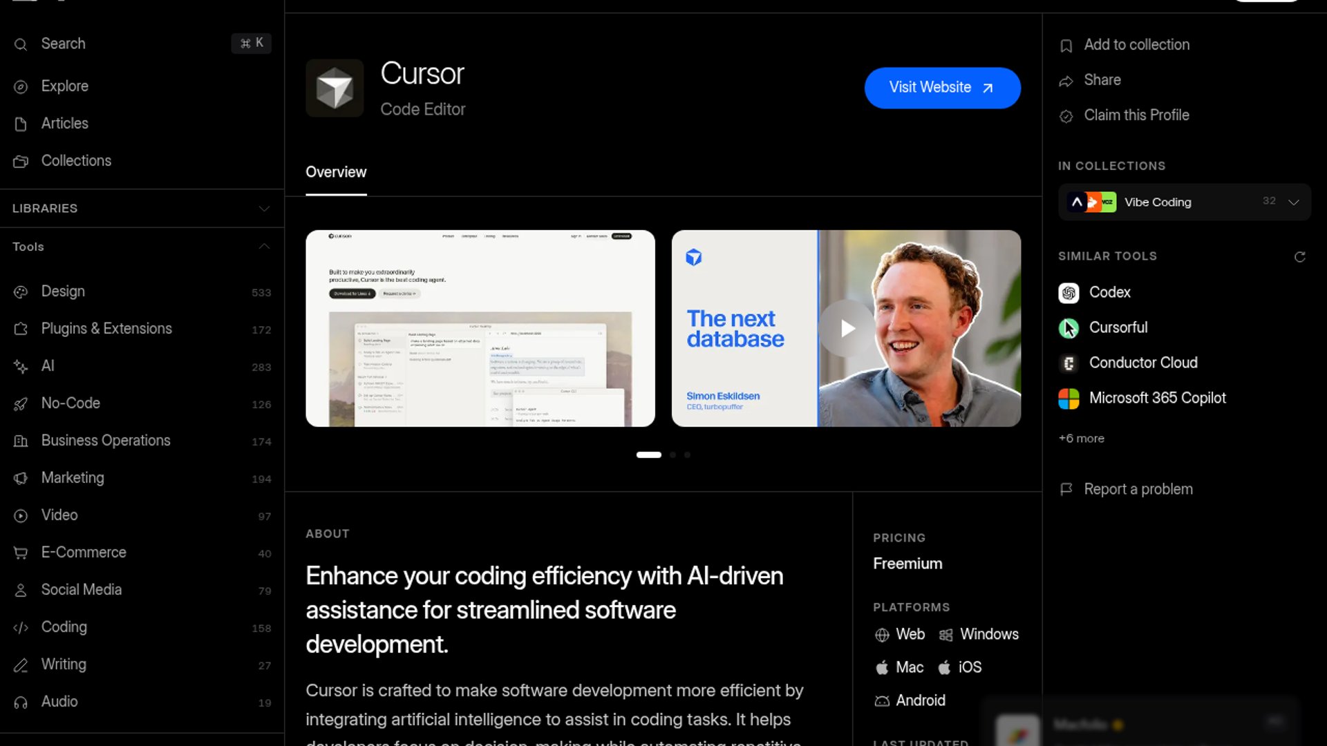 Cursor's rapid market takeoff demonstrates the value of native AI integration in developer workflows.