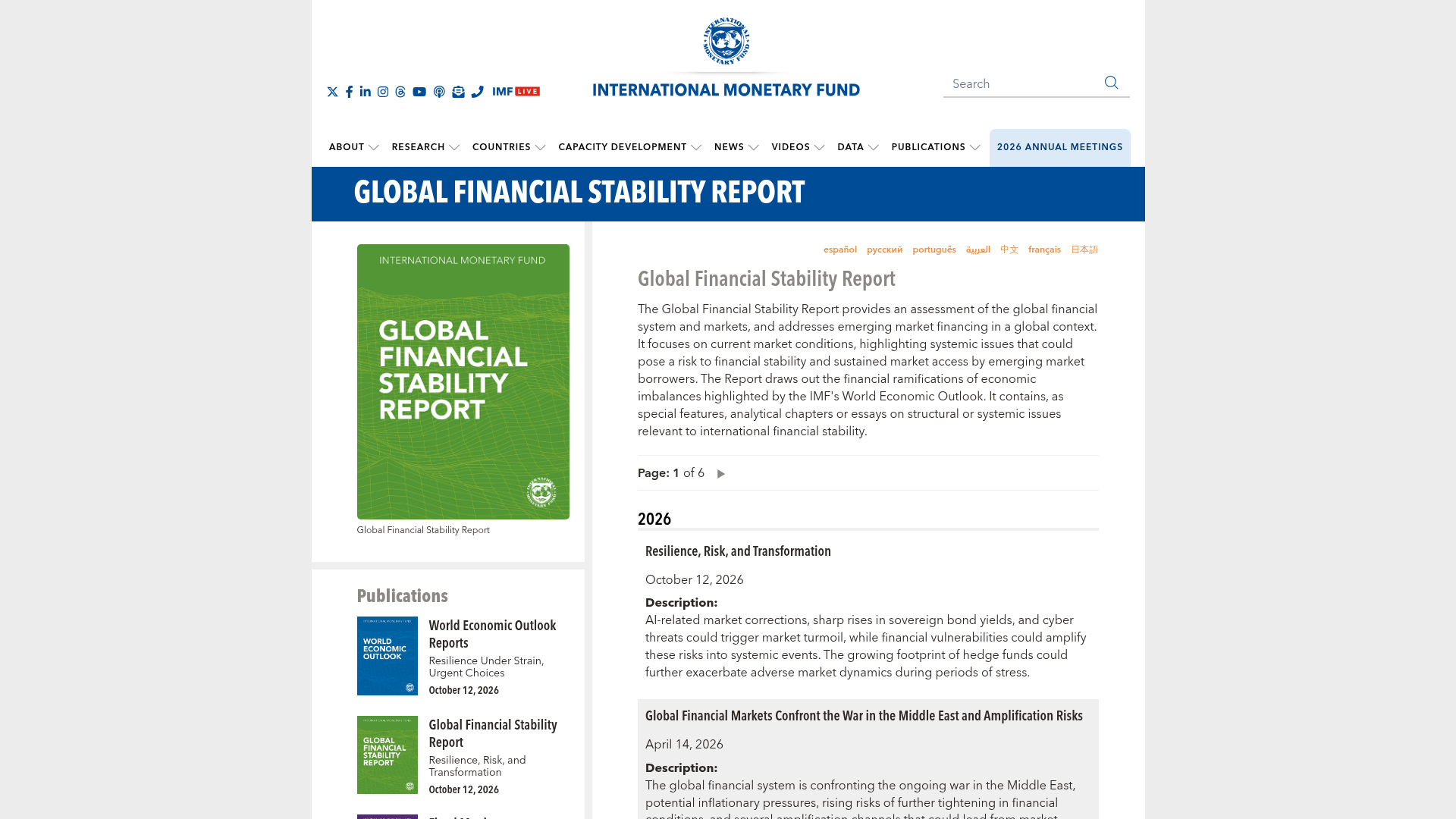 IMF Flags AI Crash, Debt Risks