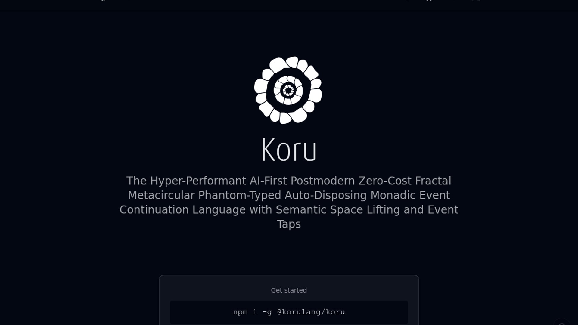 Koru compiler lands prototype mode