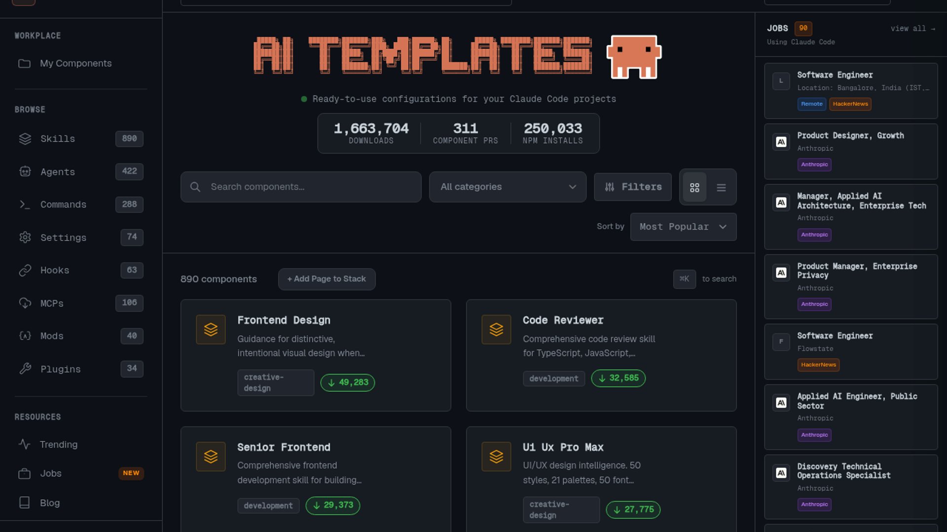 Claude Code Templates Refreshes Component Catalog