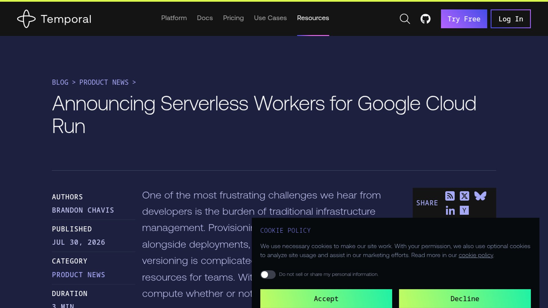 Temporal Serverless Workers enter pre-release on Google Cloud Run, enabling scale-to-zero durable workflows.