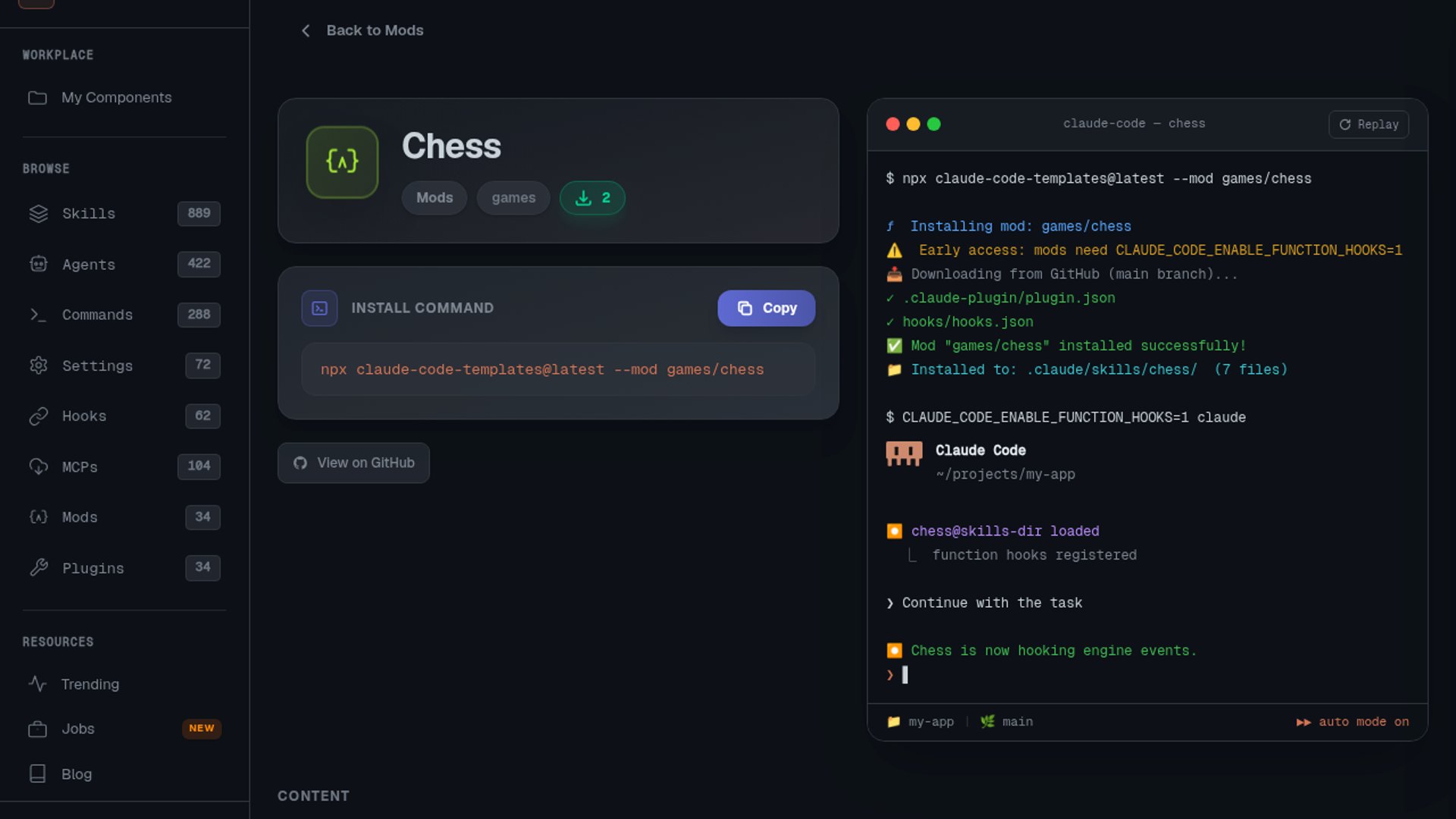 Claude Code Chess Mod Adds Jev Opponent