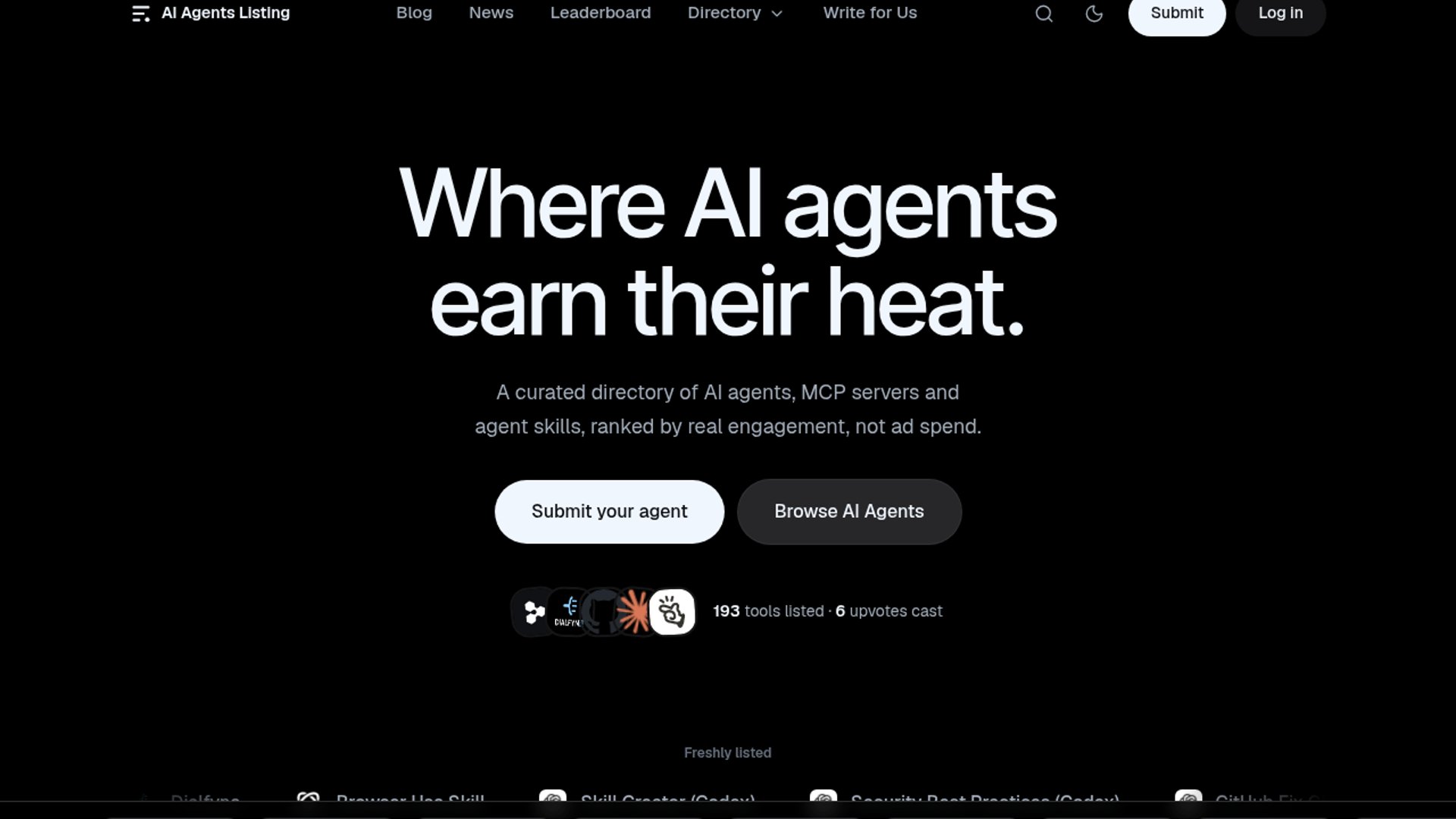 AI Agents Listing maps agents, MCP, skills