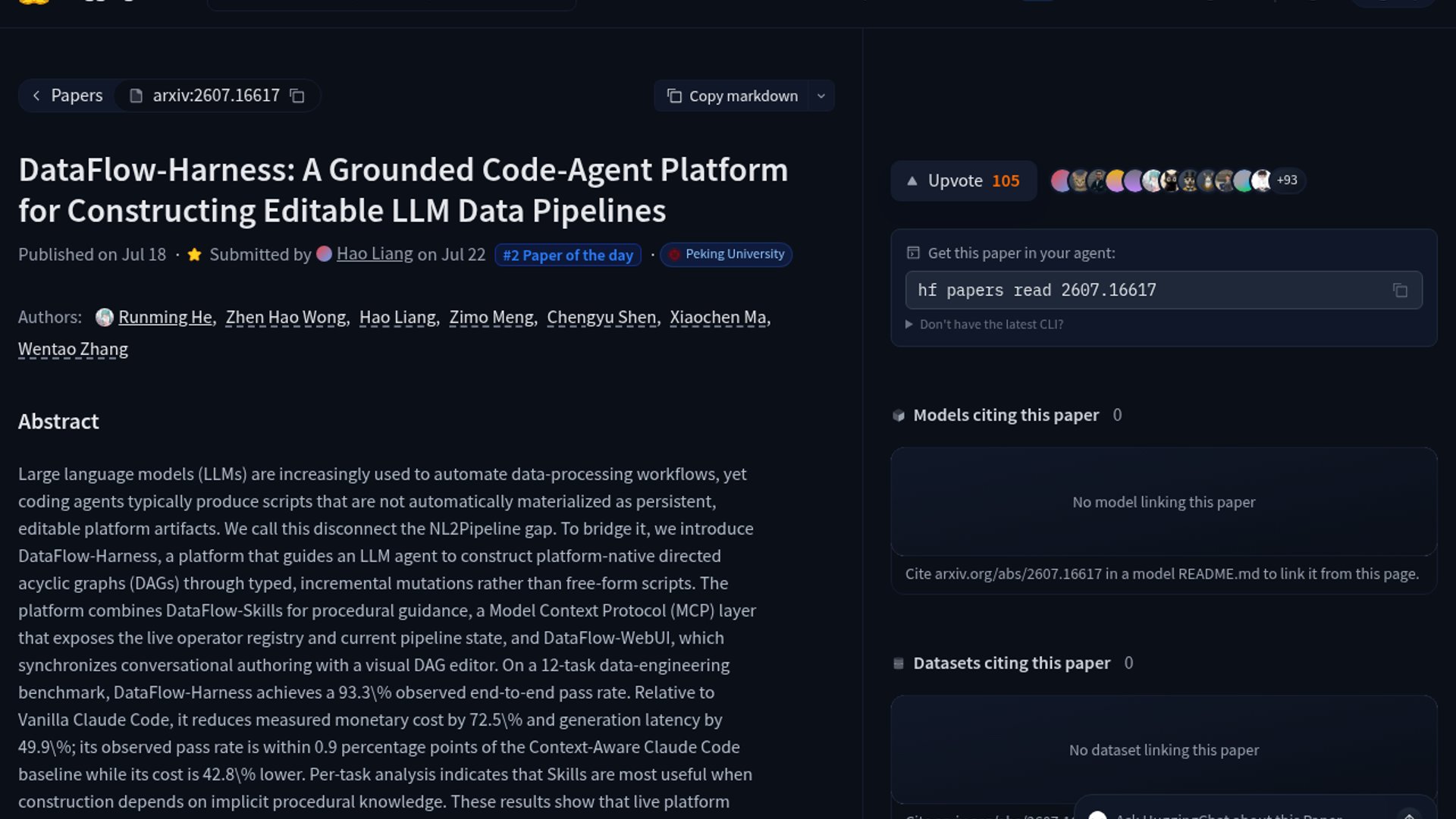 DataFlow-Harness transforms LLM scripts into editable DAGs