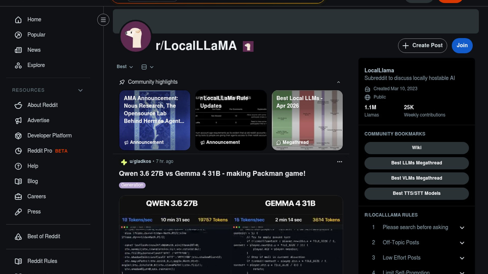 LocalLLaMA user weighs speed, stability, costs