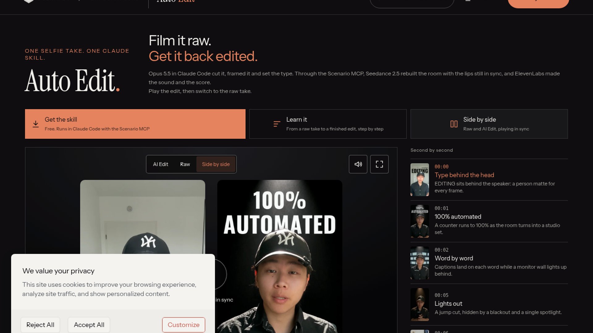 Scenario Auto Edit Automates Short-Form Video