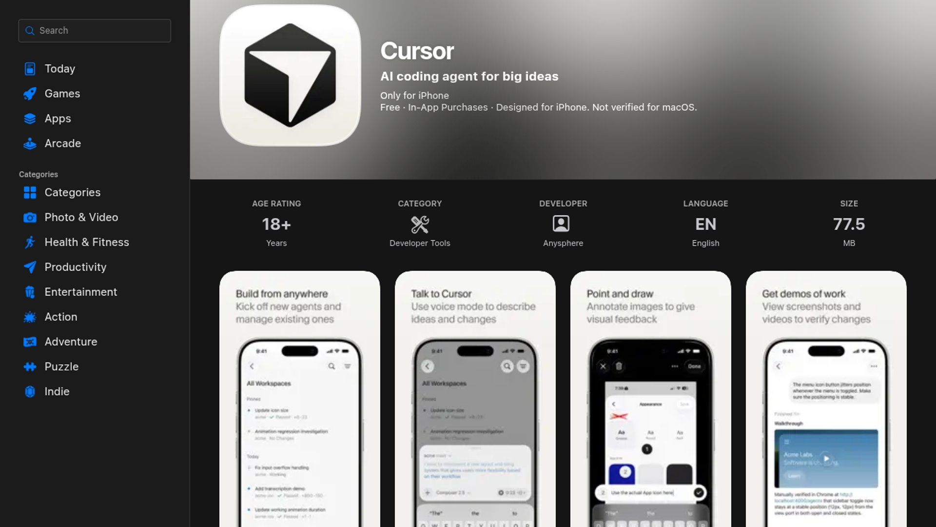 Cursor Launches Official iOS App