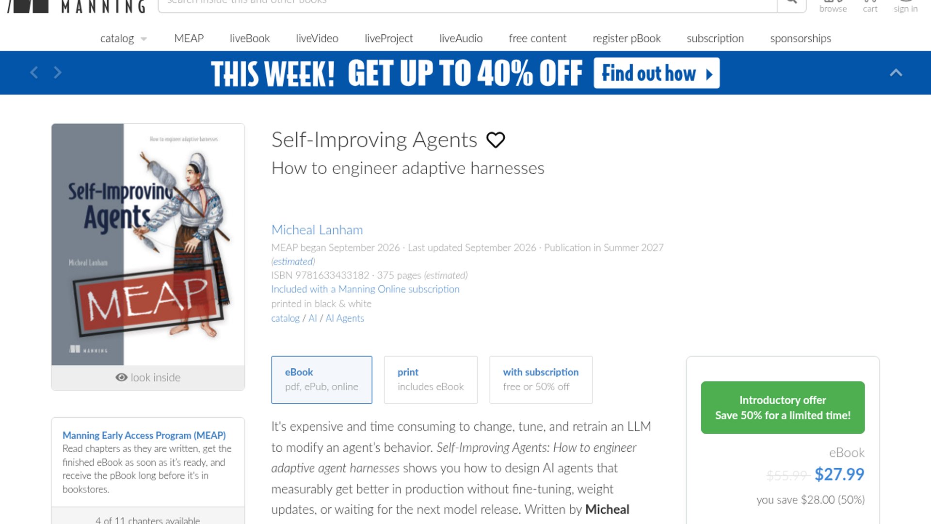 Self-Improving Agents Teaches Adaptive Harnesses