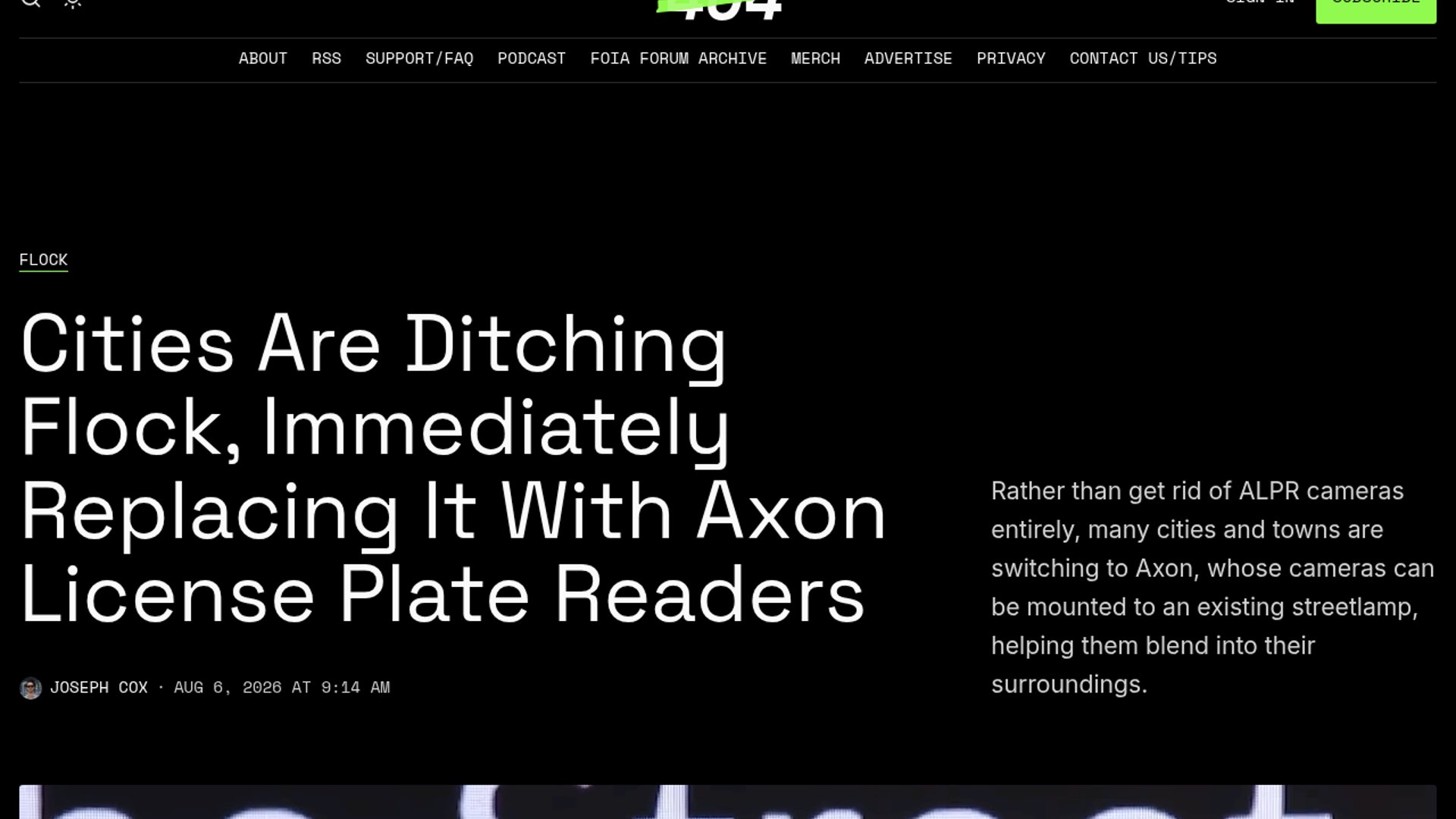 Several U.S. cities are terminating their contracts with Flock Safety and immediately adopting Axon's competing license plate reader systems.