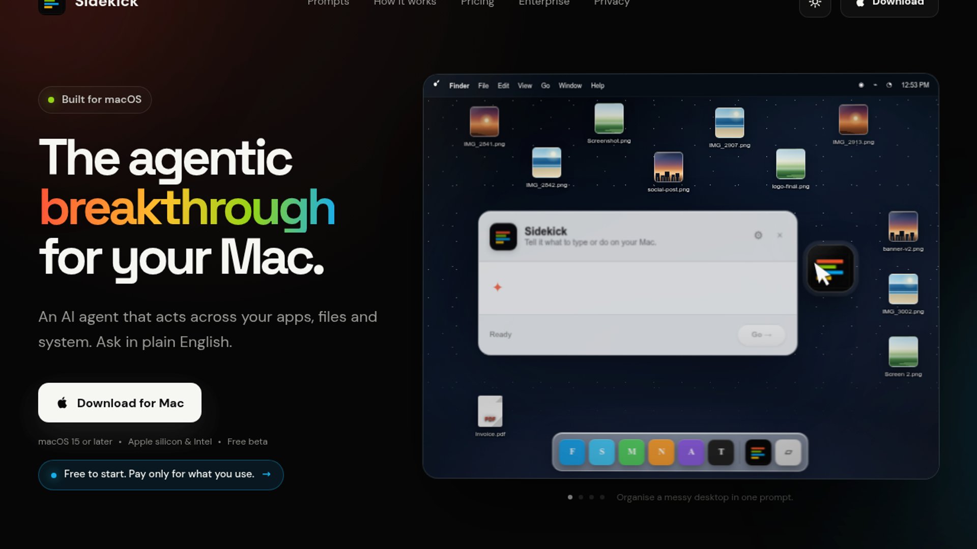 Sidekick Reimagines Mac As Agentic Interface