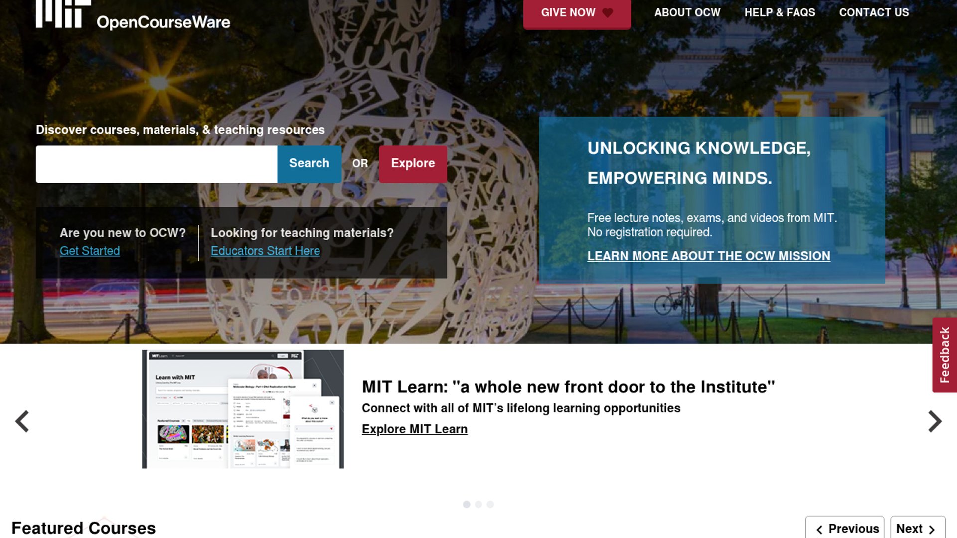 MIT OpenCourseWare spotlights free AI courses