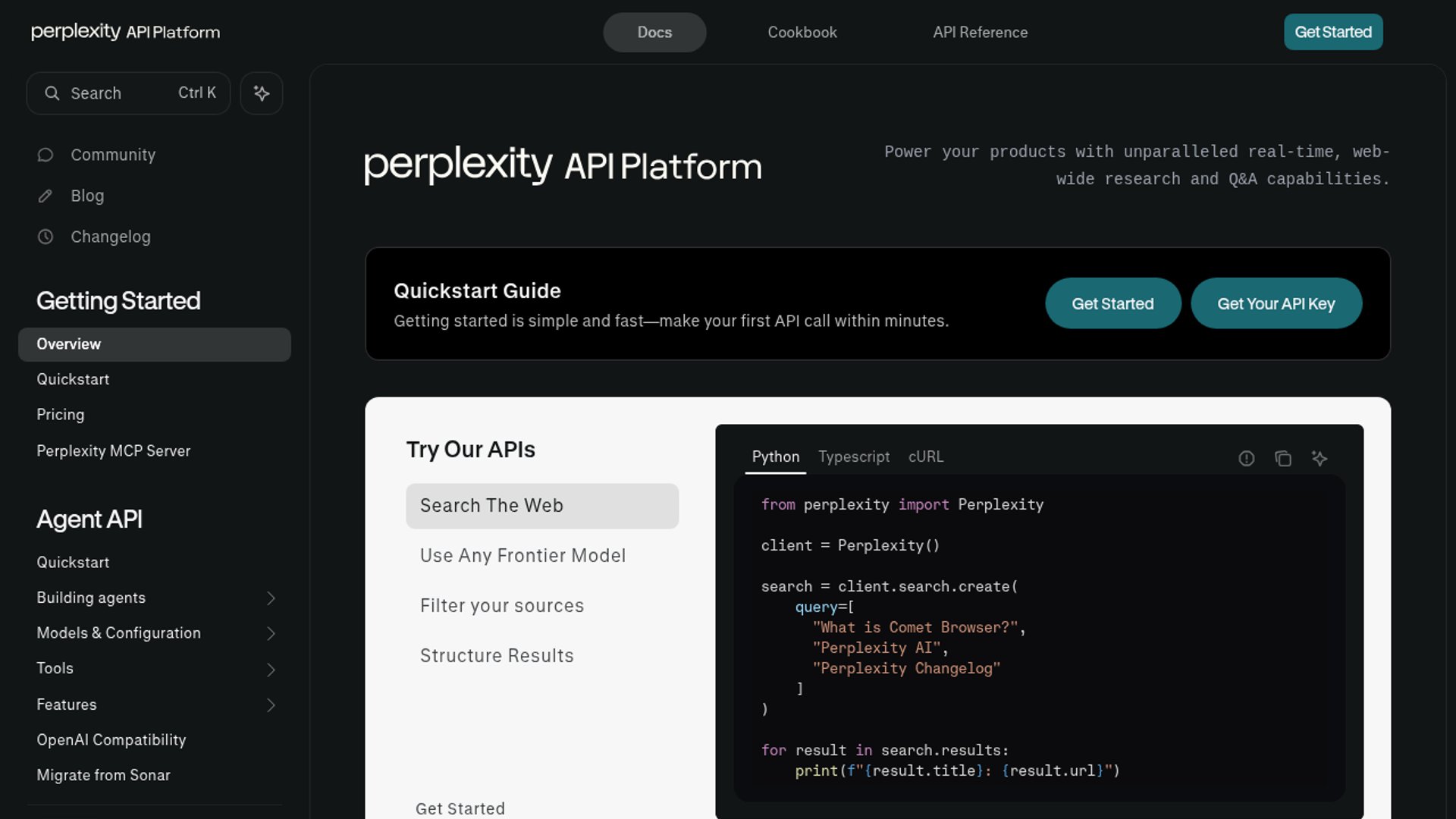 Perplexity Agent API launches Wide Research