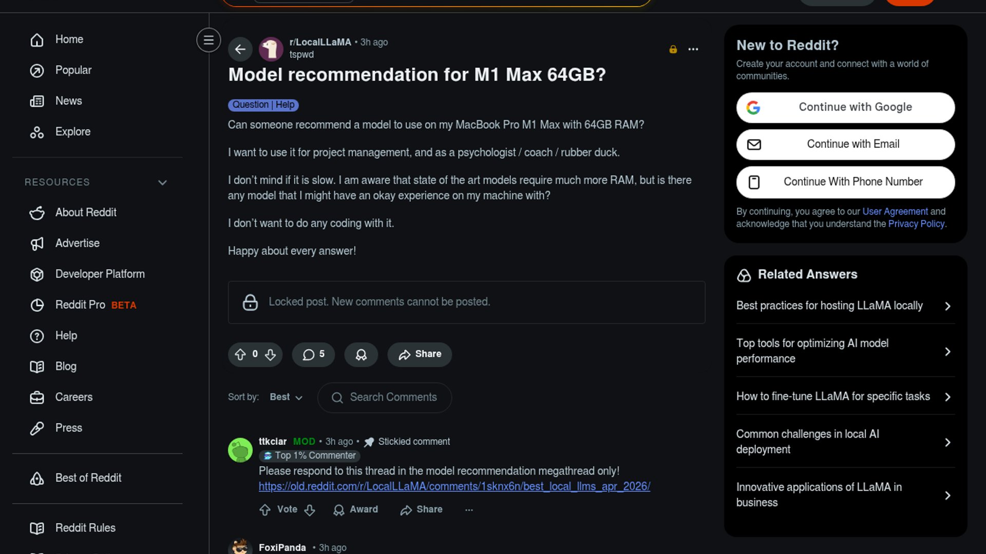 M1 Max 64GB finds LLM sweet spot