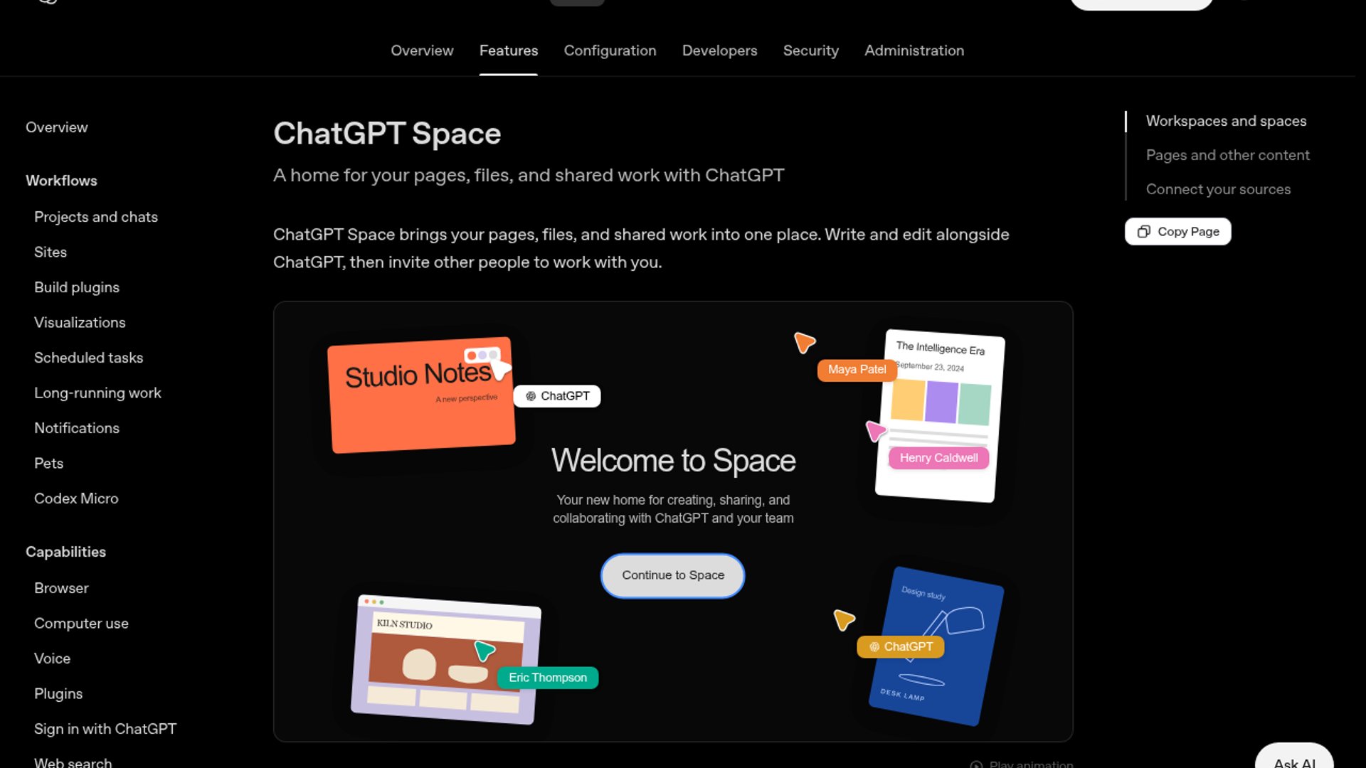 ChatGPT Space Launches Shared Agent Workspaces