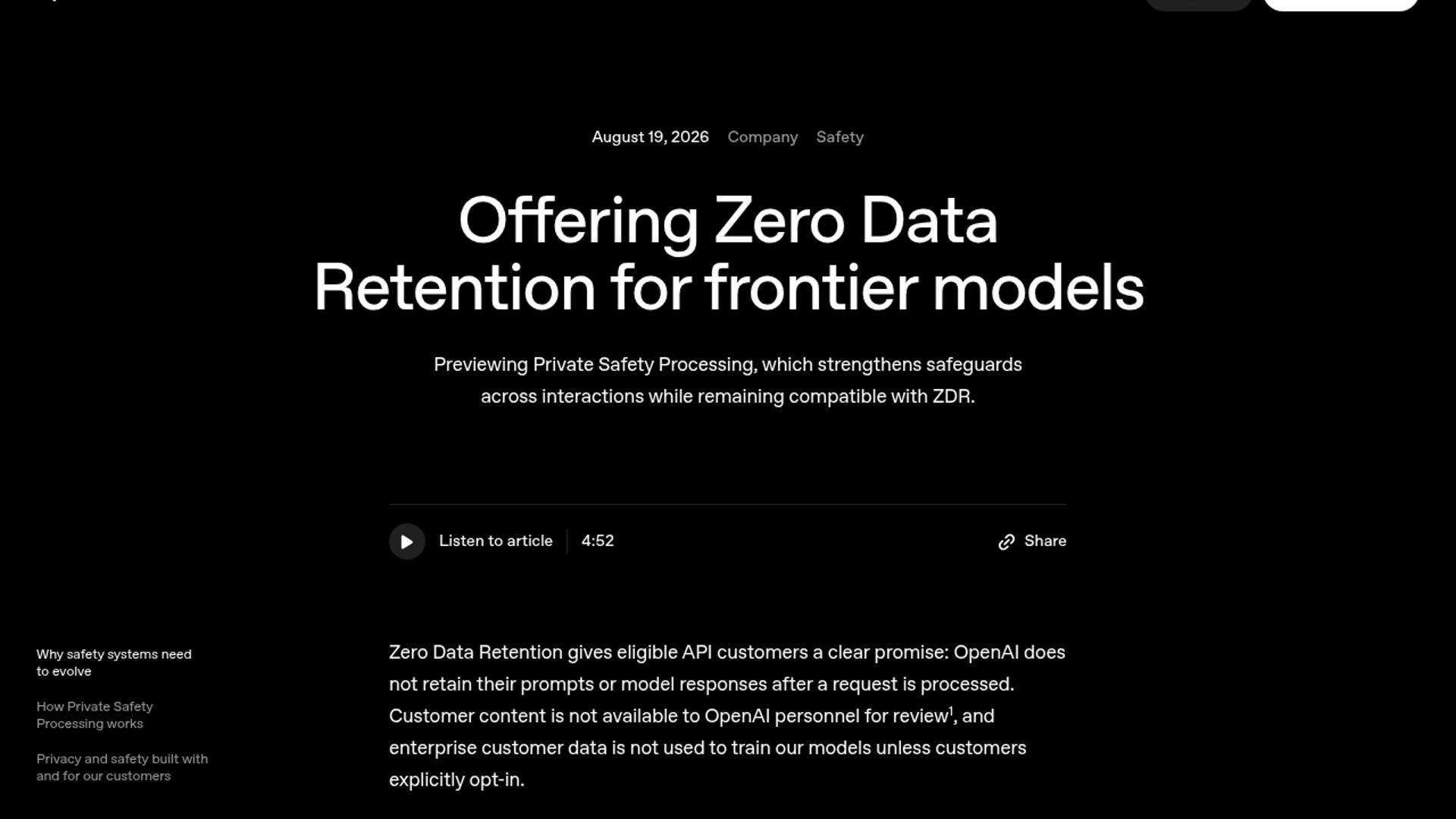OpenAI previews Private Safety Processing